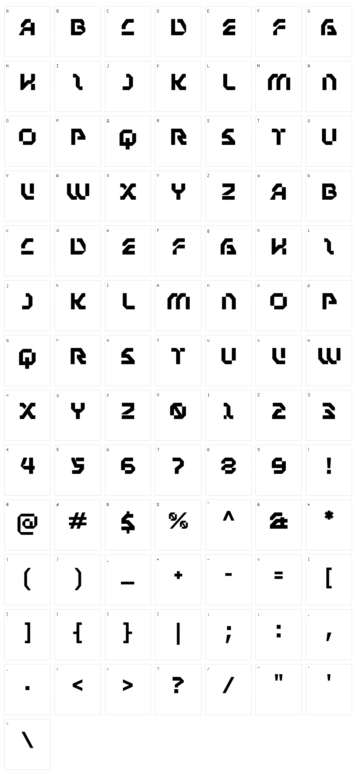 Desgard Character Set