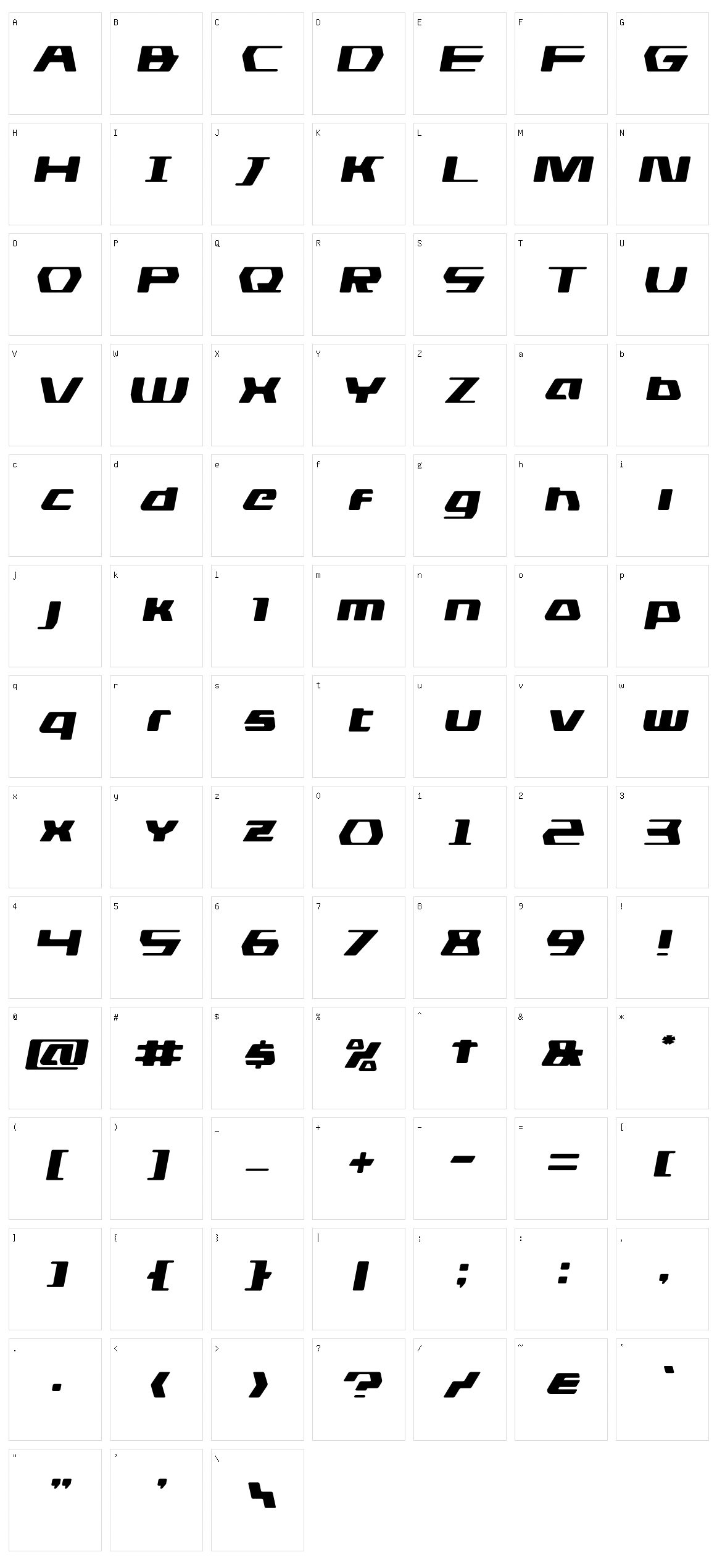 DS Man Character Set