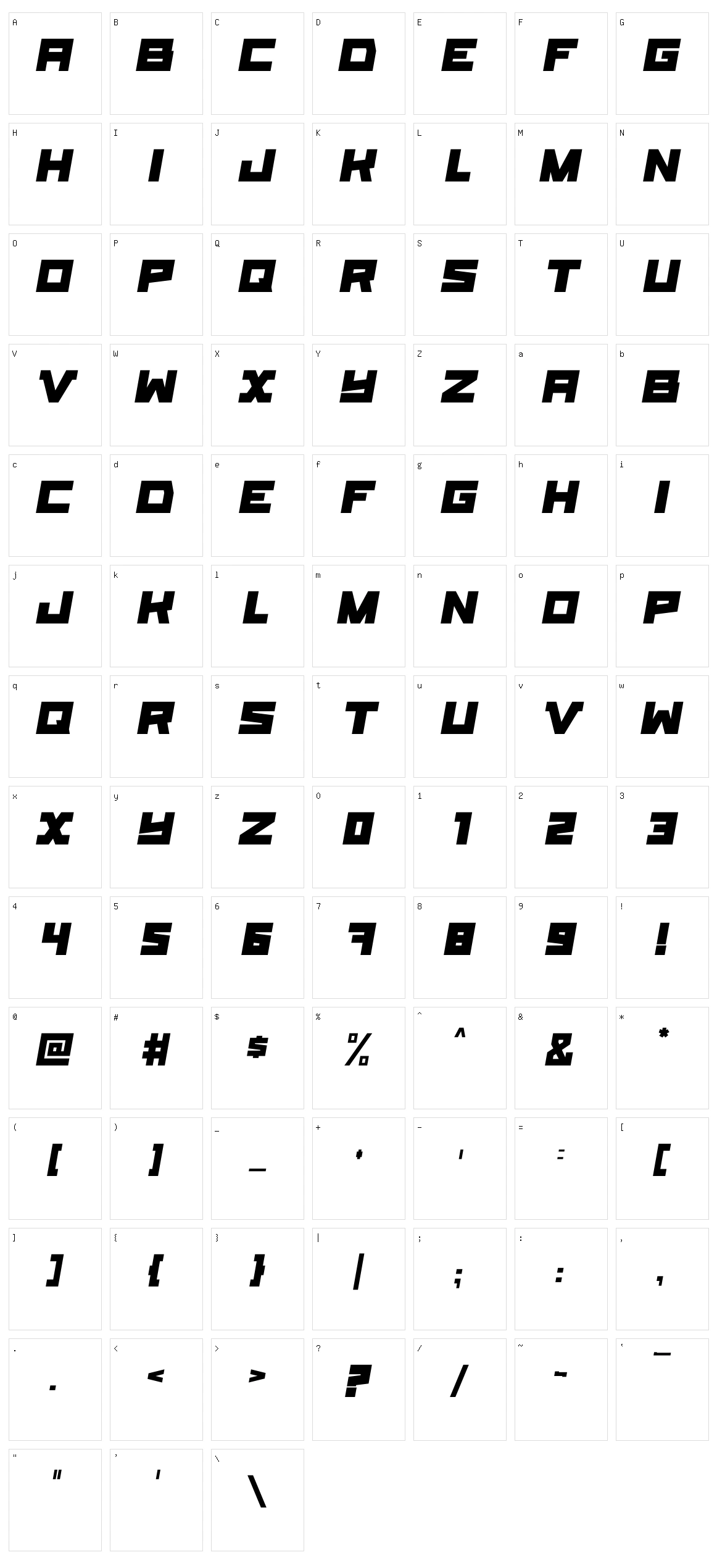 E-Muse Character Set