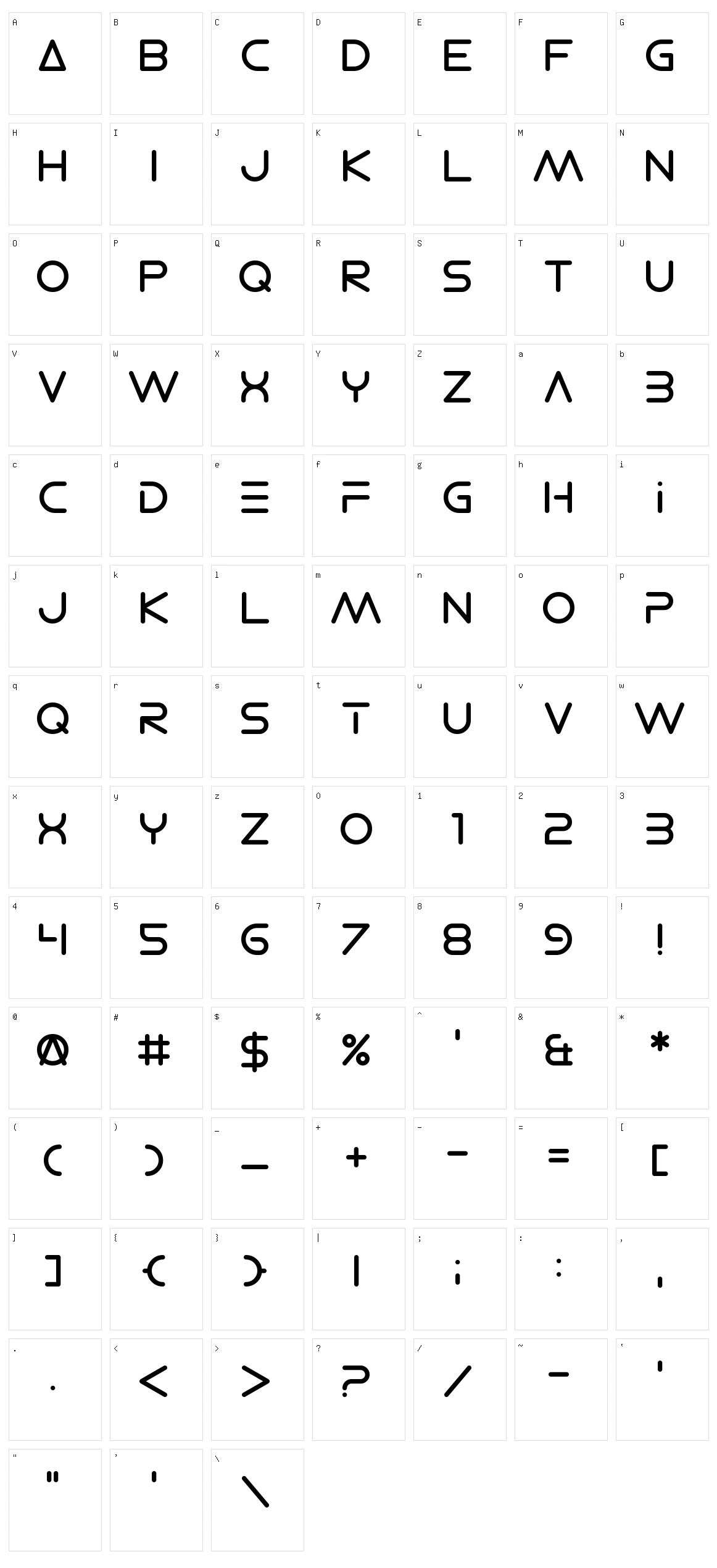 Electro Shackle Character Set