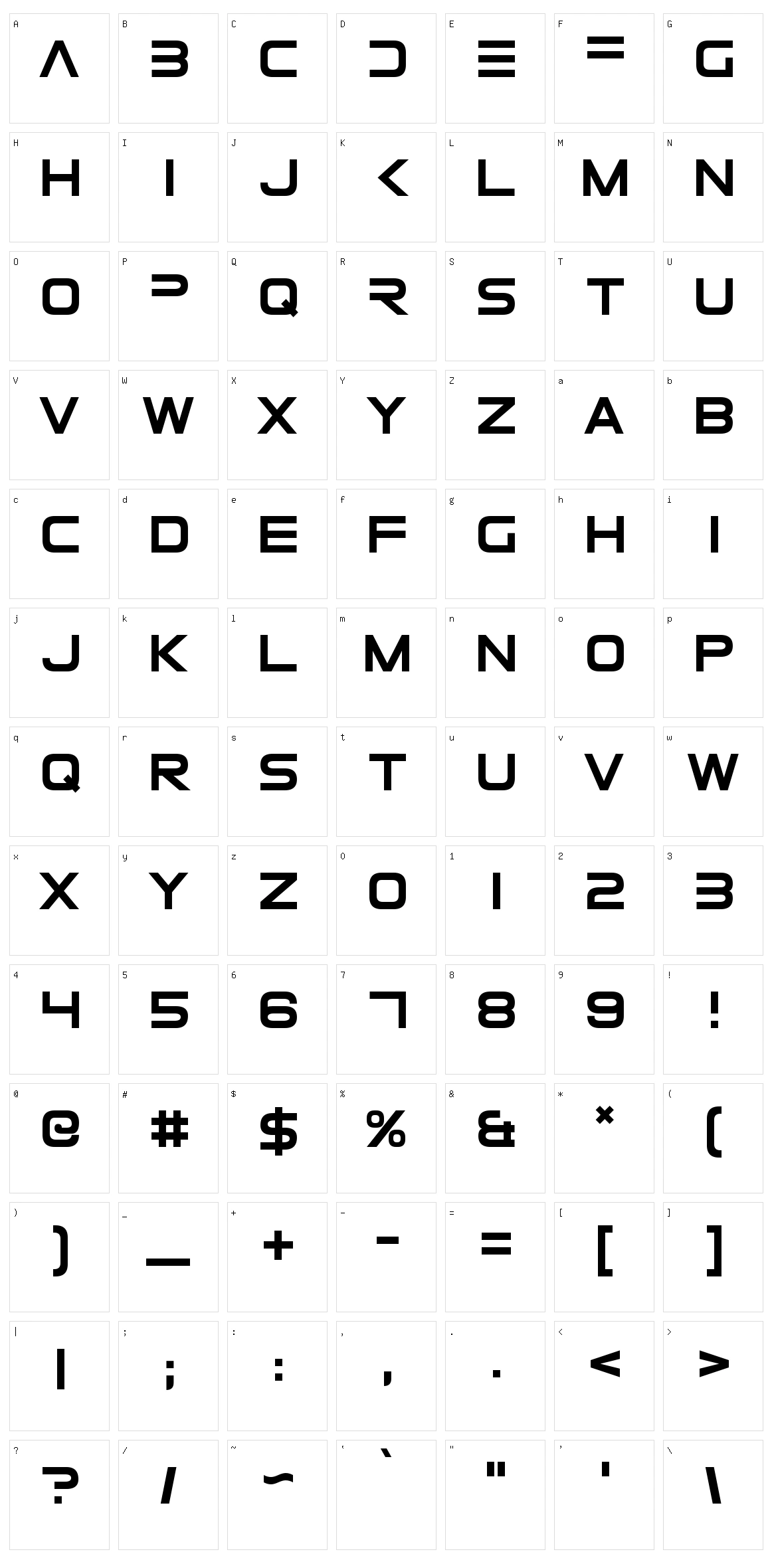 Elemental End Character Set