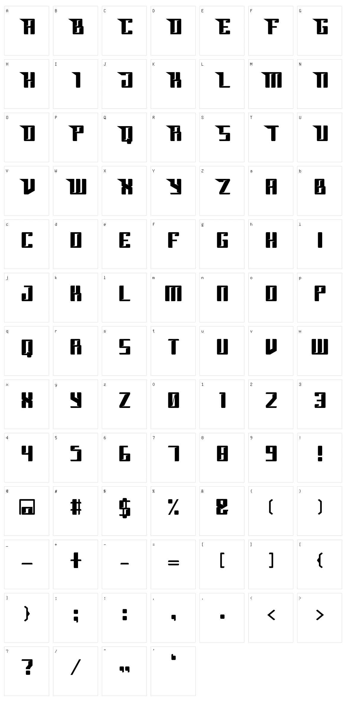 Elitas Character Set