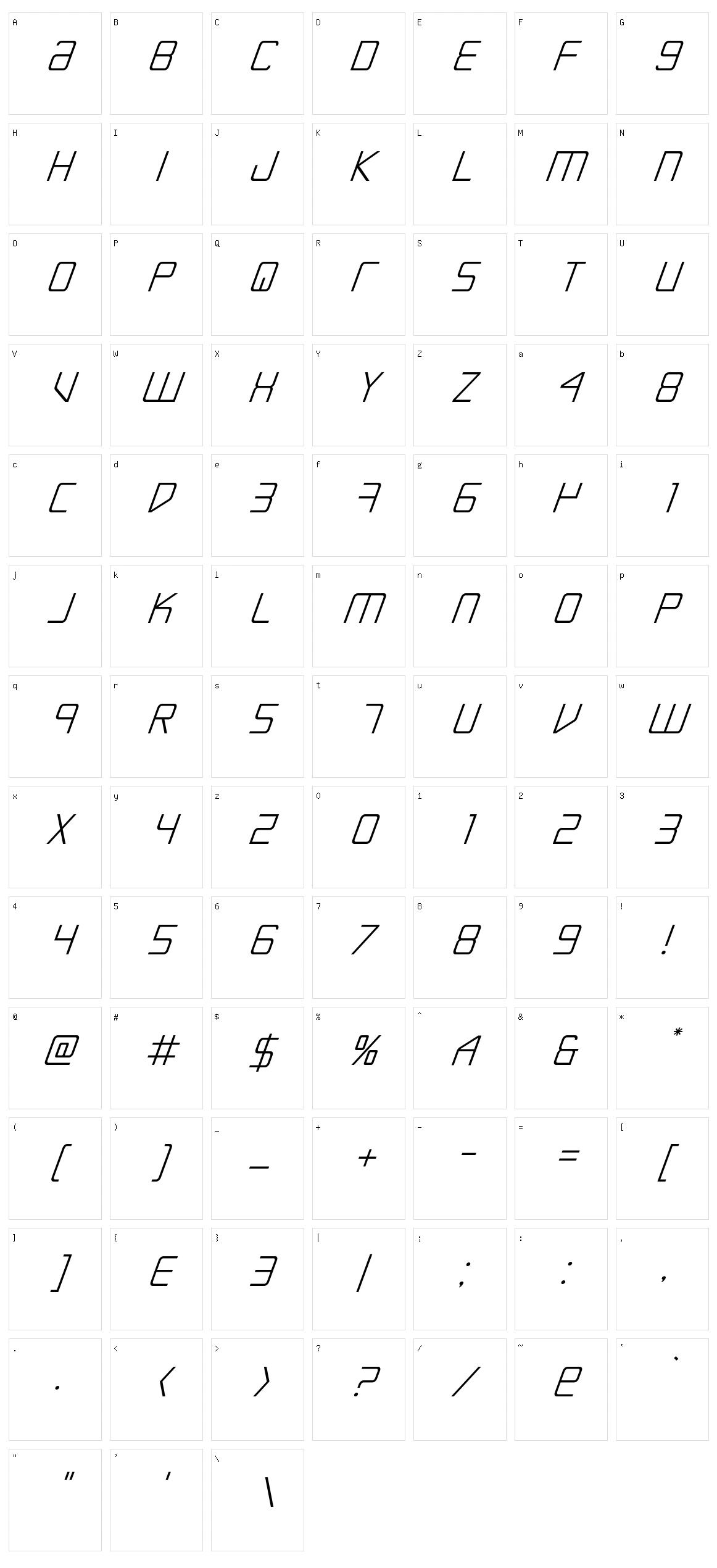 Escape Artist Character Set