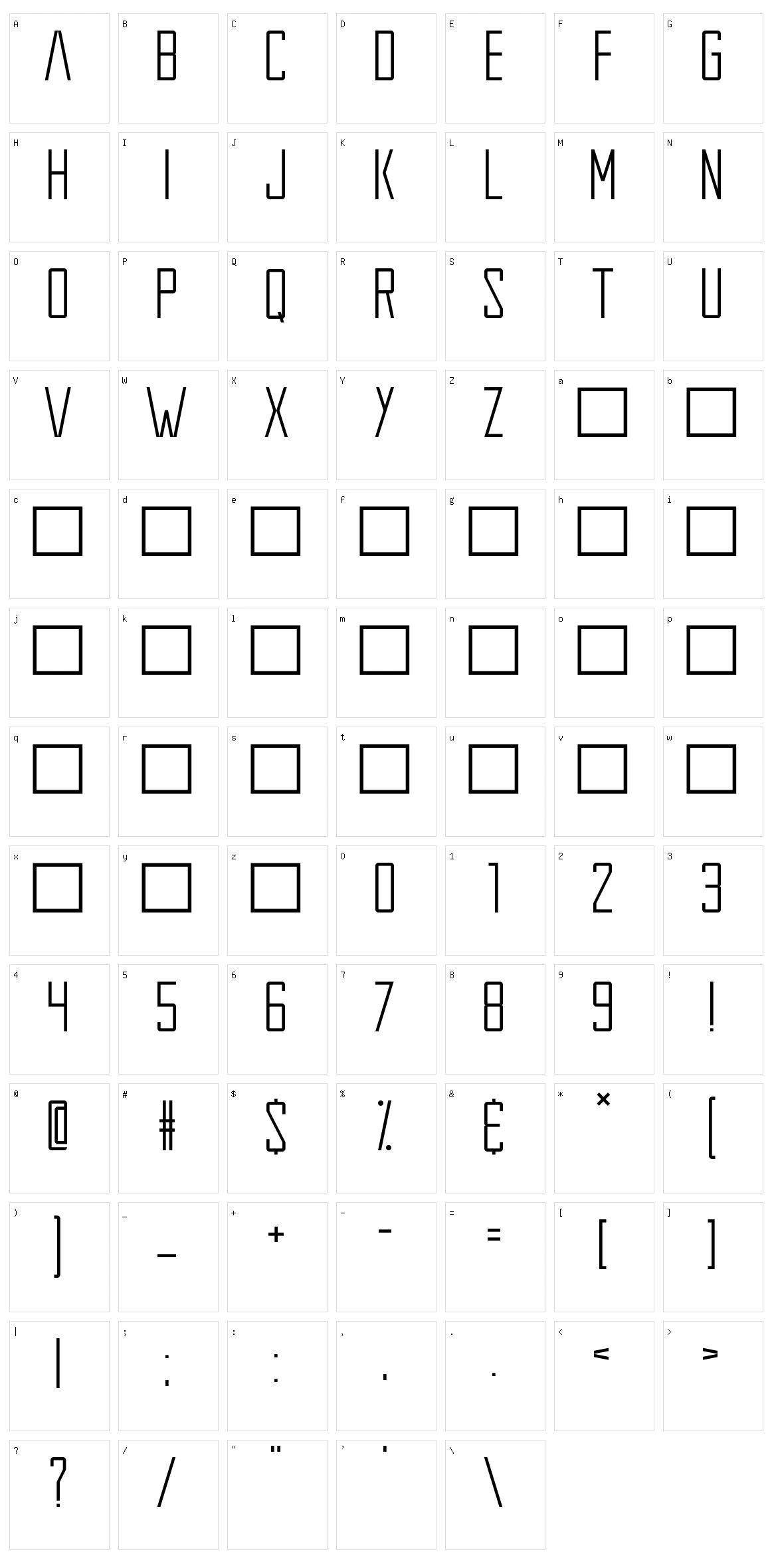 Extros Backstage Character Set