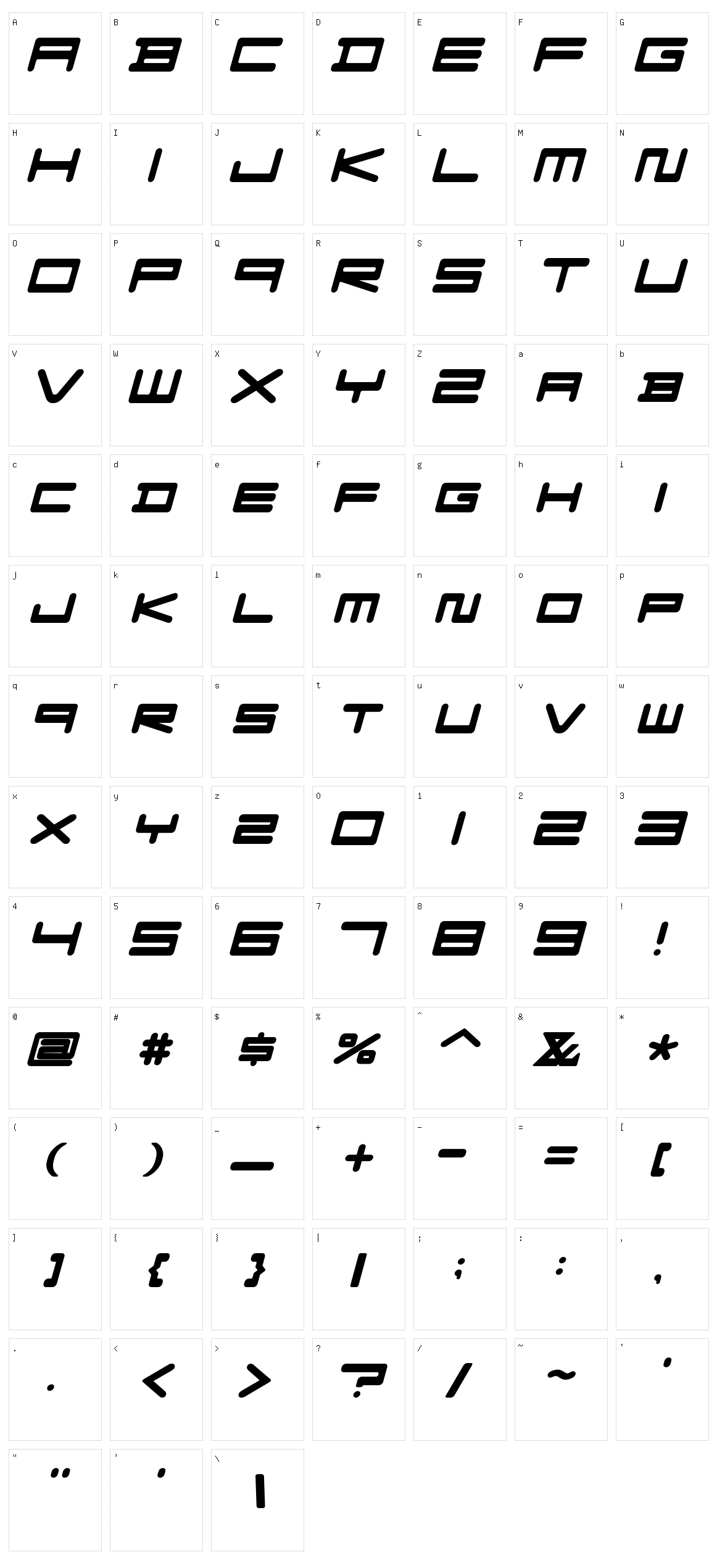 F-Zero GX Venue Character Set