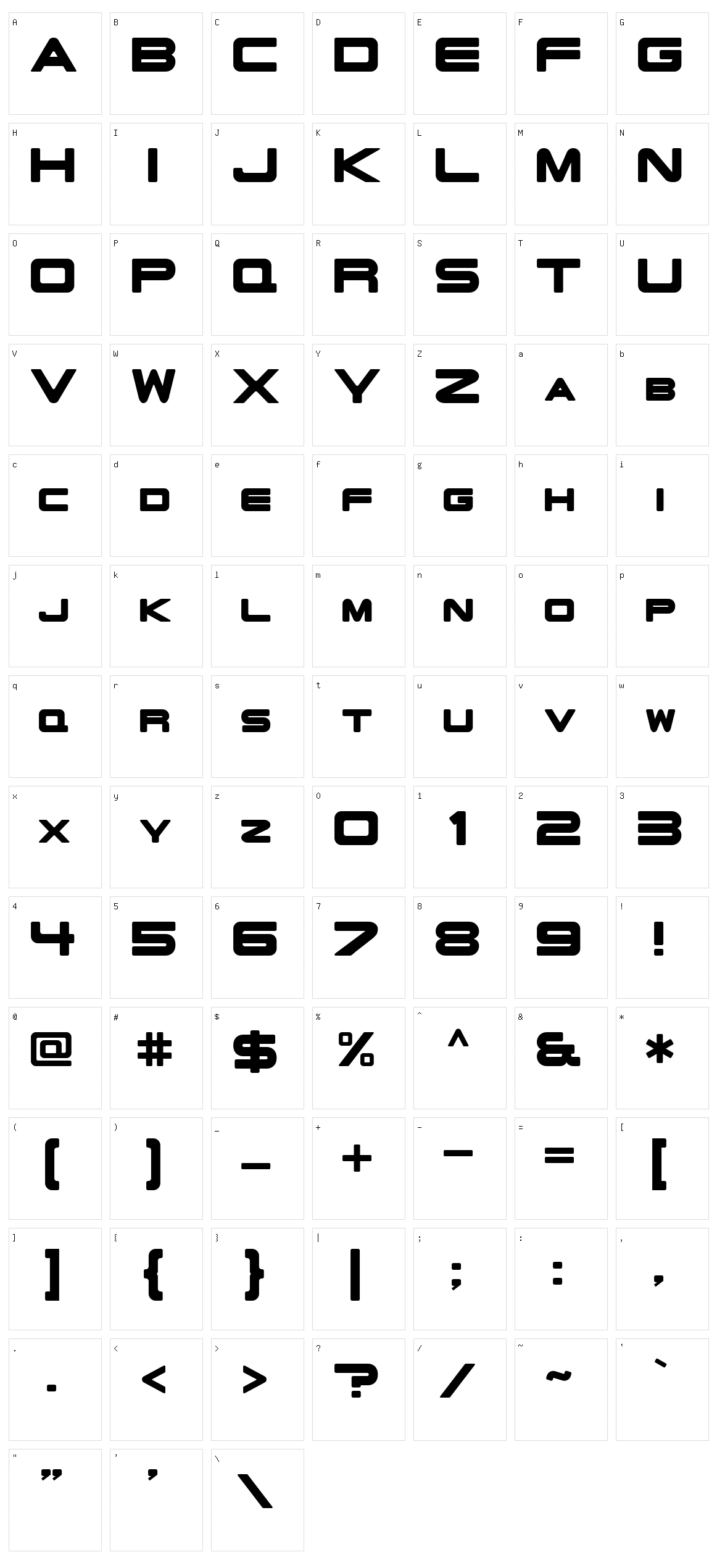Fabula Pulse Character Set