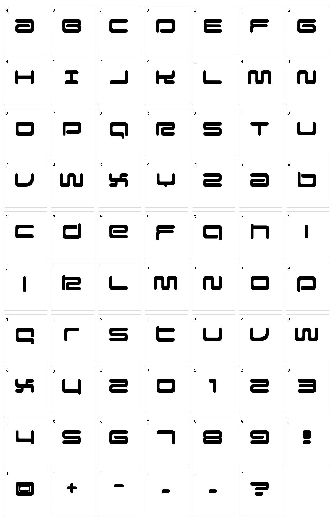 Falcon Character Set