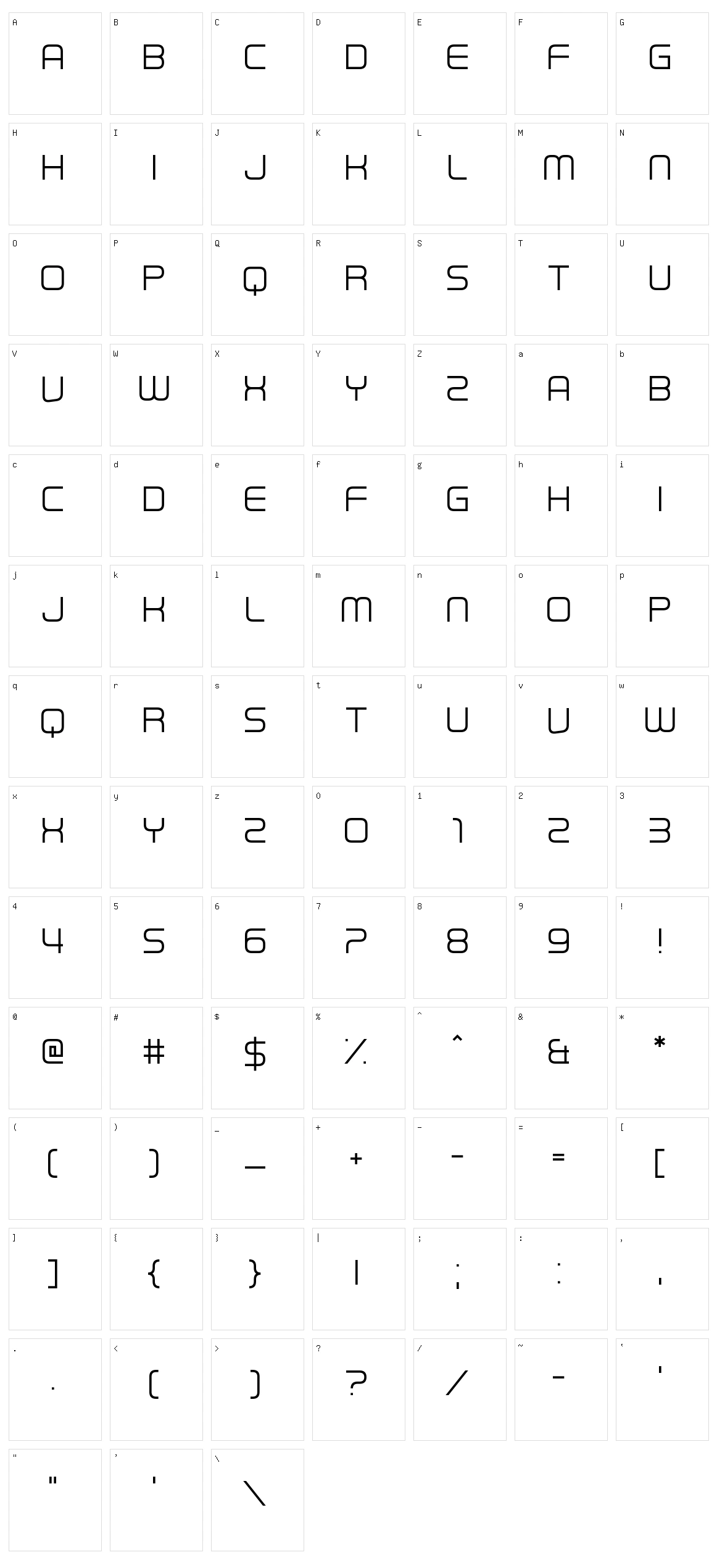 First In Line Character Set