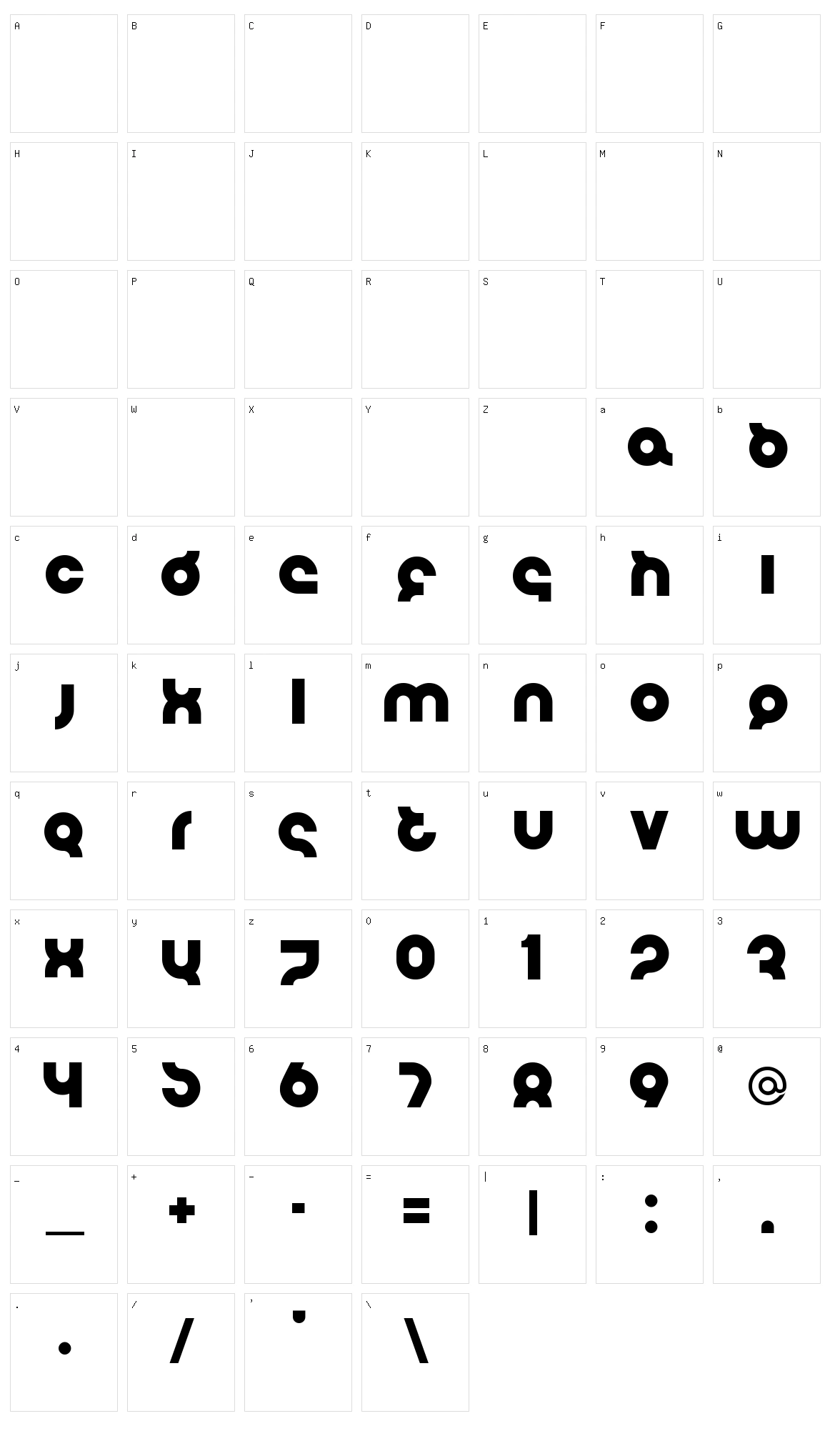 Flirt Bobo Bold Character Set