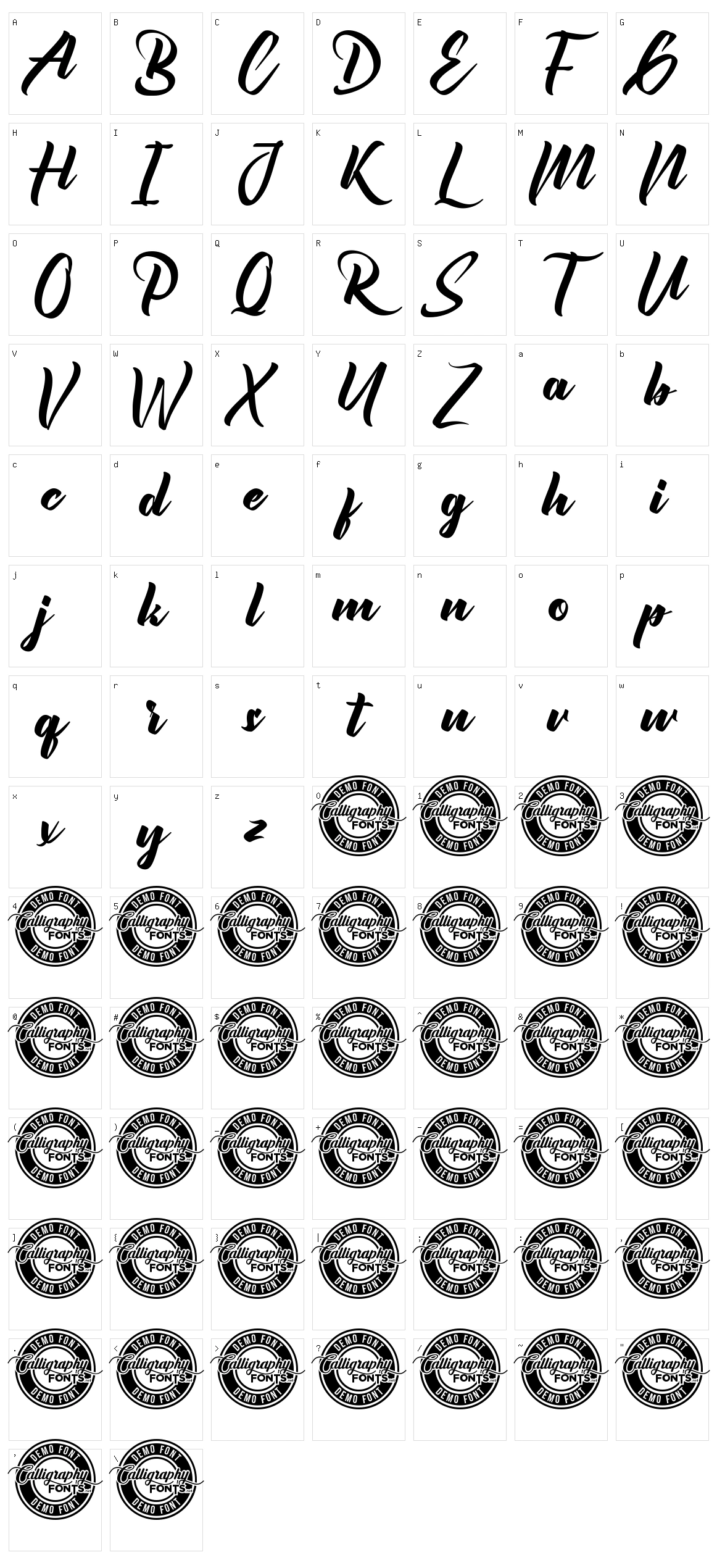 Abbeville Character Set