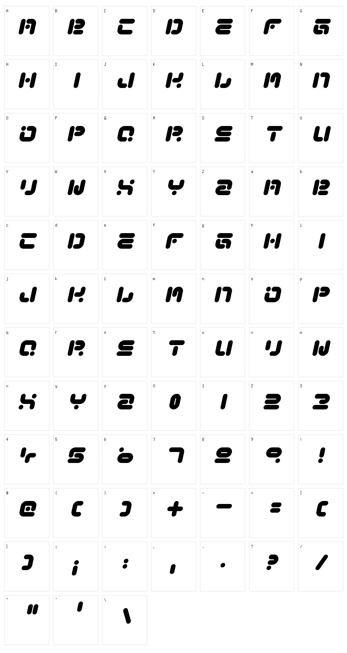 Funky Knut Character Set