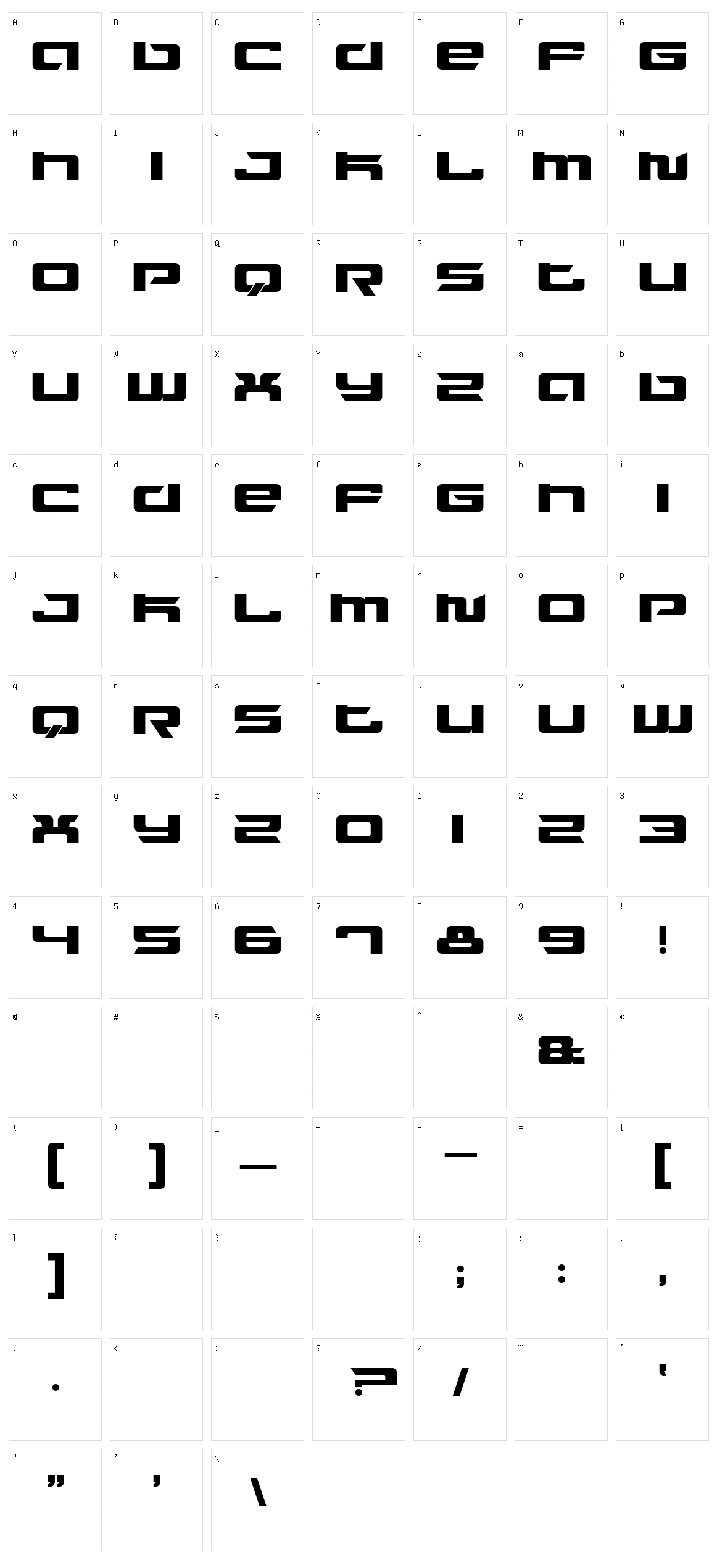 Fusion Character Set