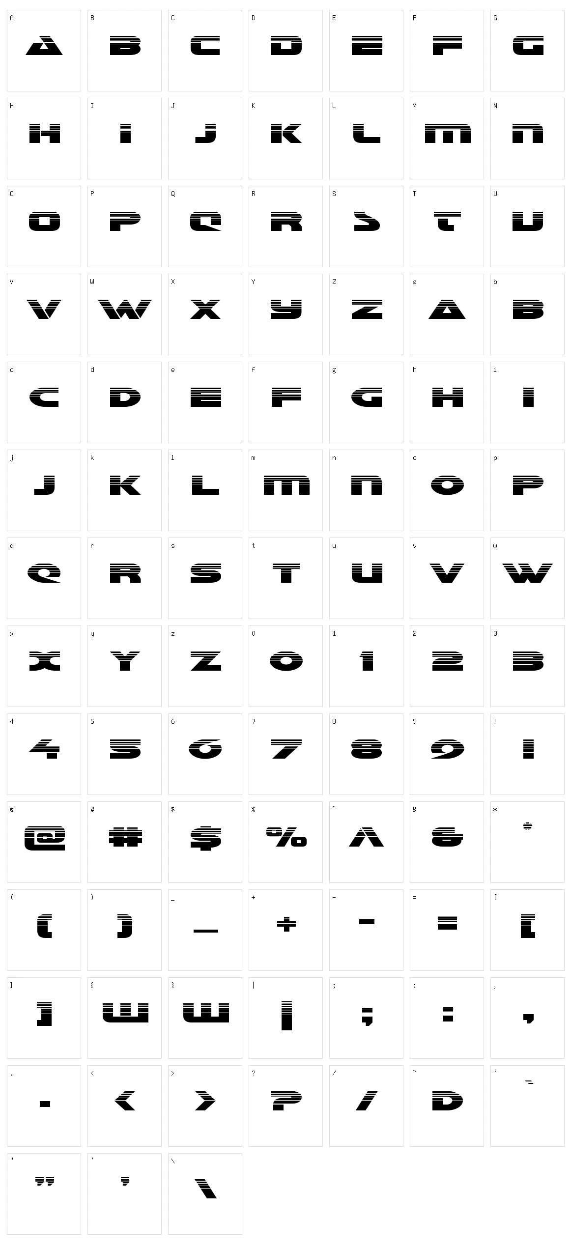 Galant Character Set