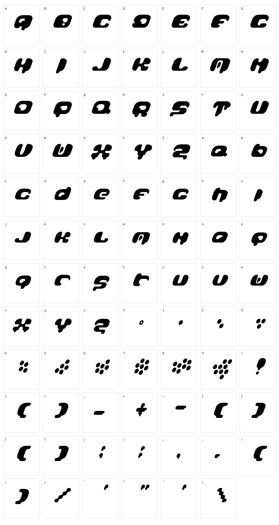 Galaxy Tail Character Set