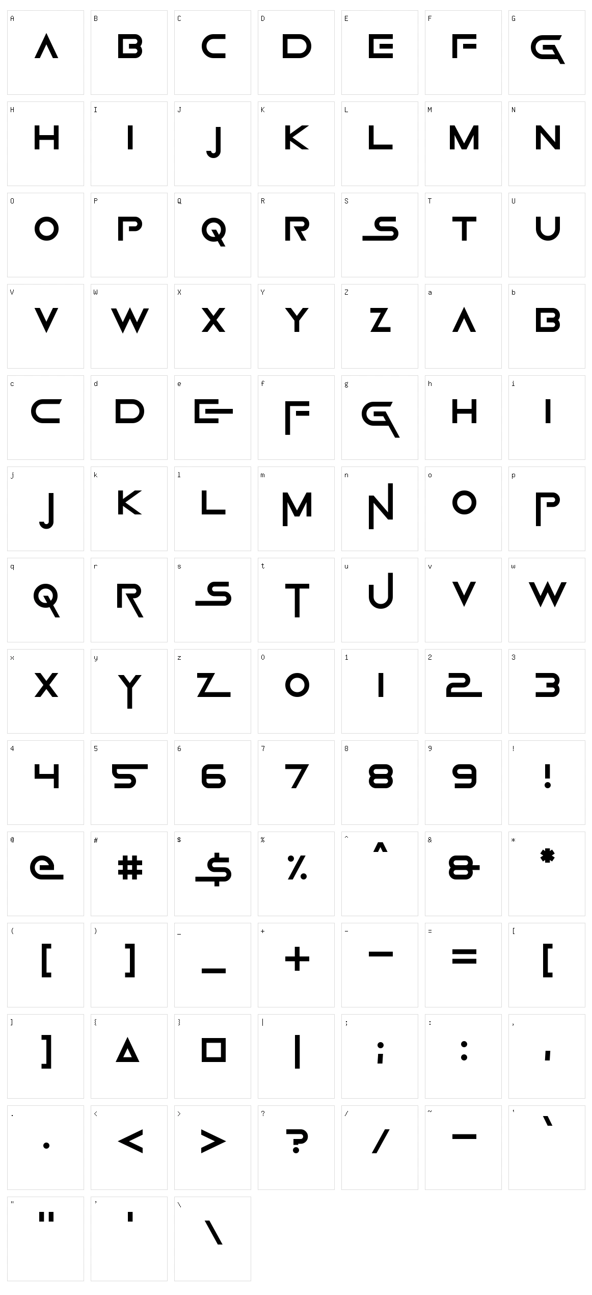 Game Of Squids Character Set