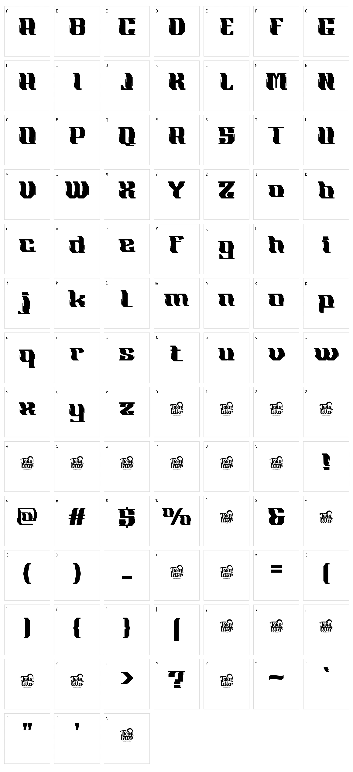Ghora Character Set