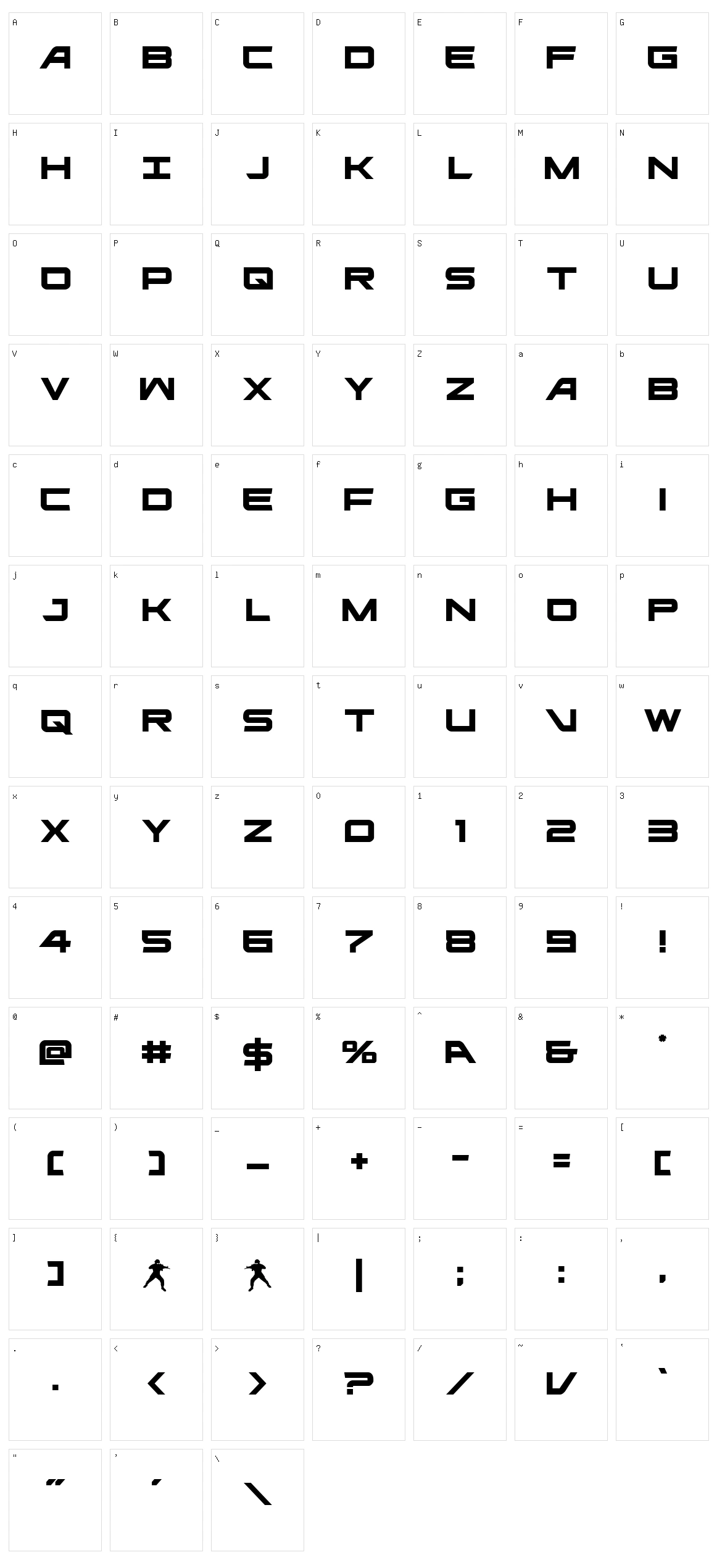 Ghost Clan Character Set
