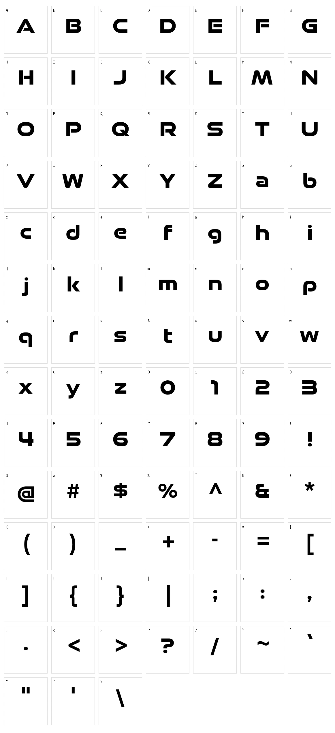 Good Timing Character Set