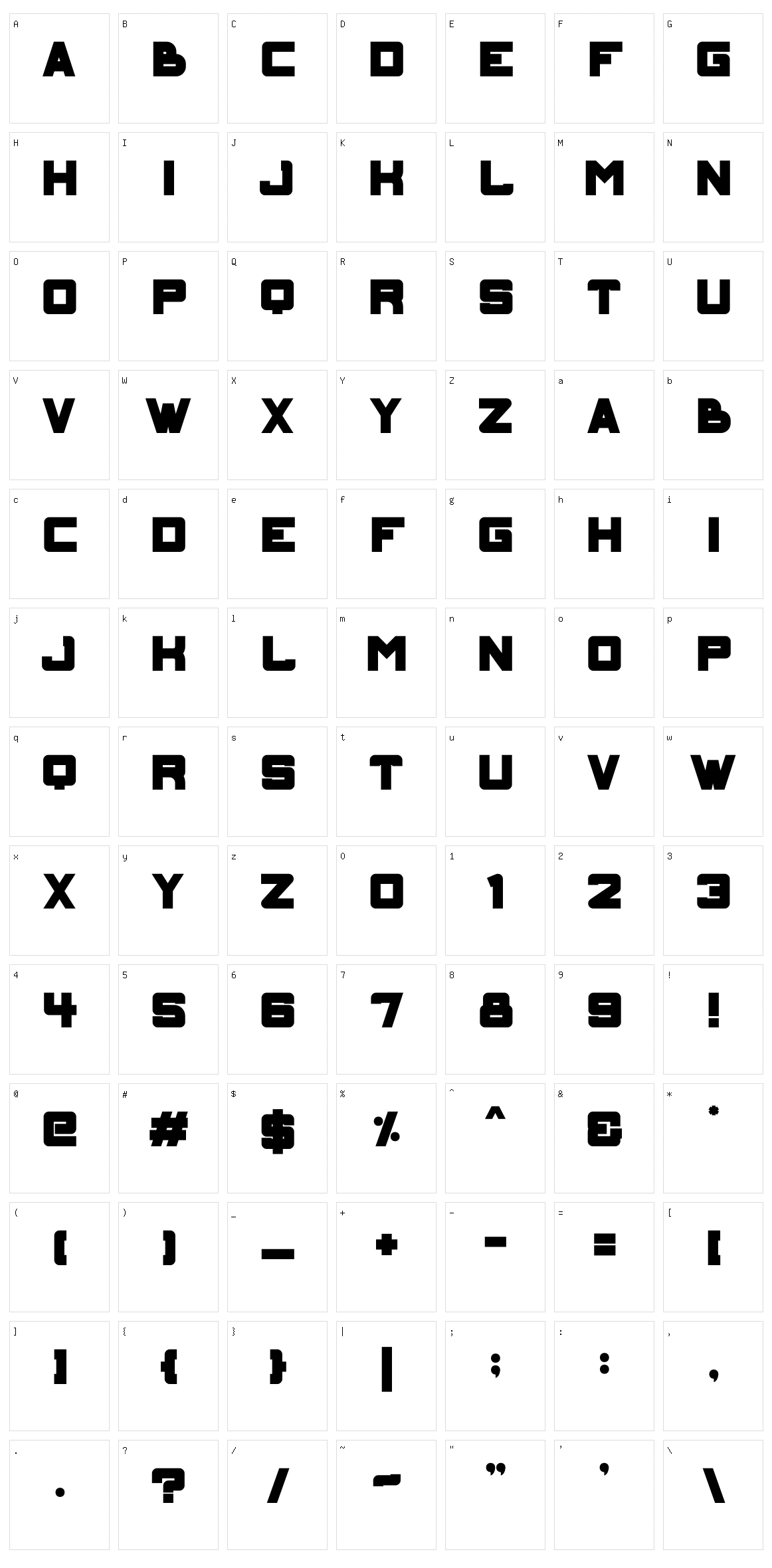 Gordion Character Set