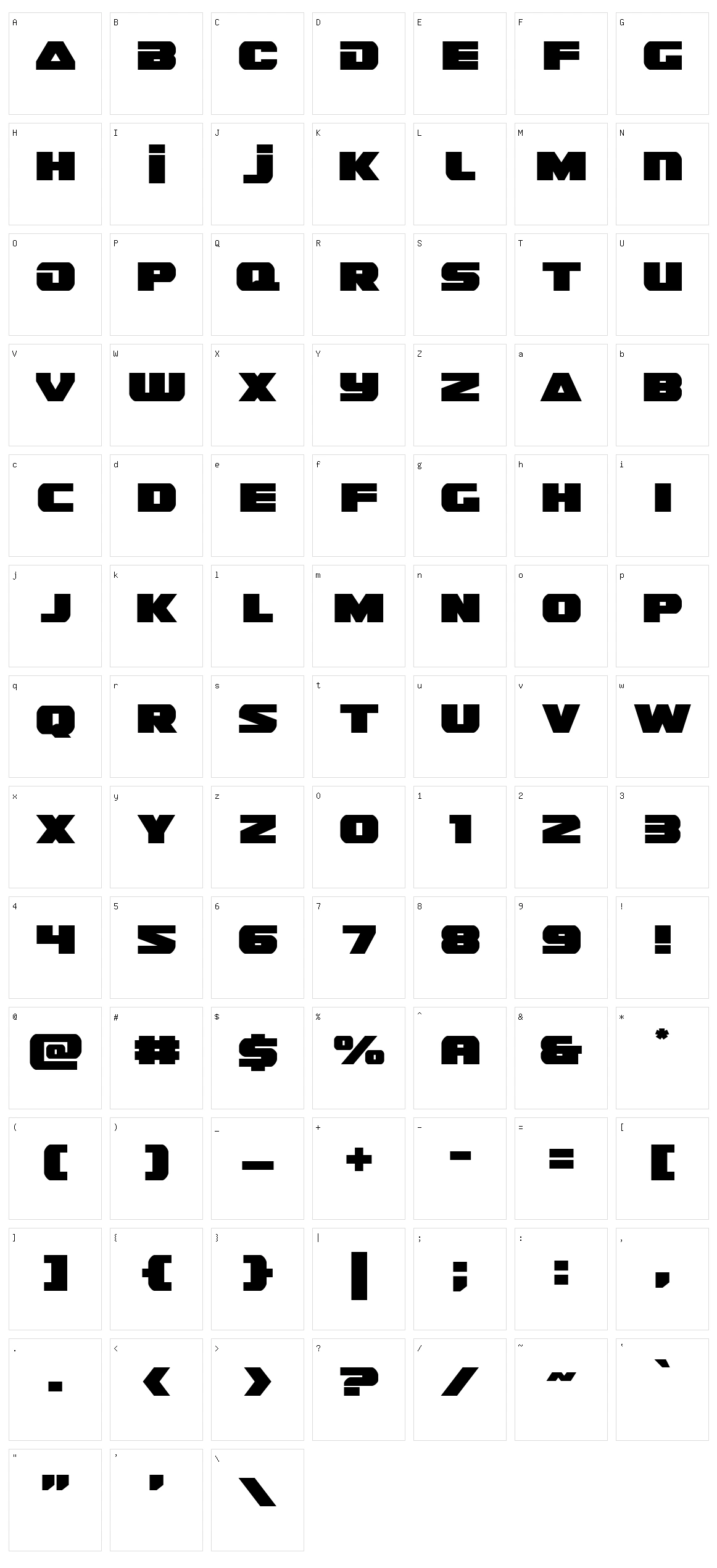 Guardian Character Set