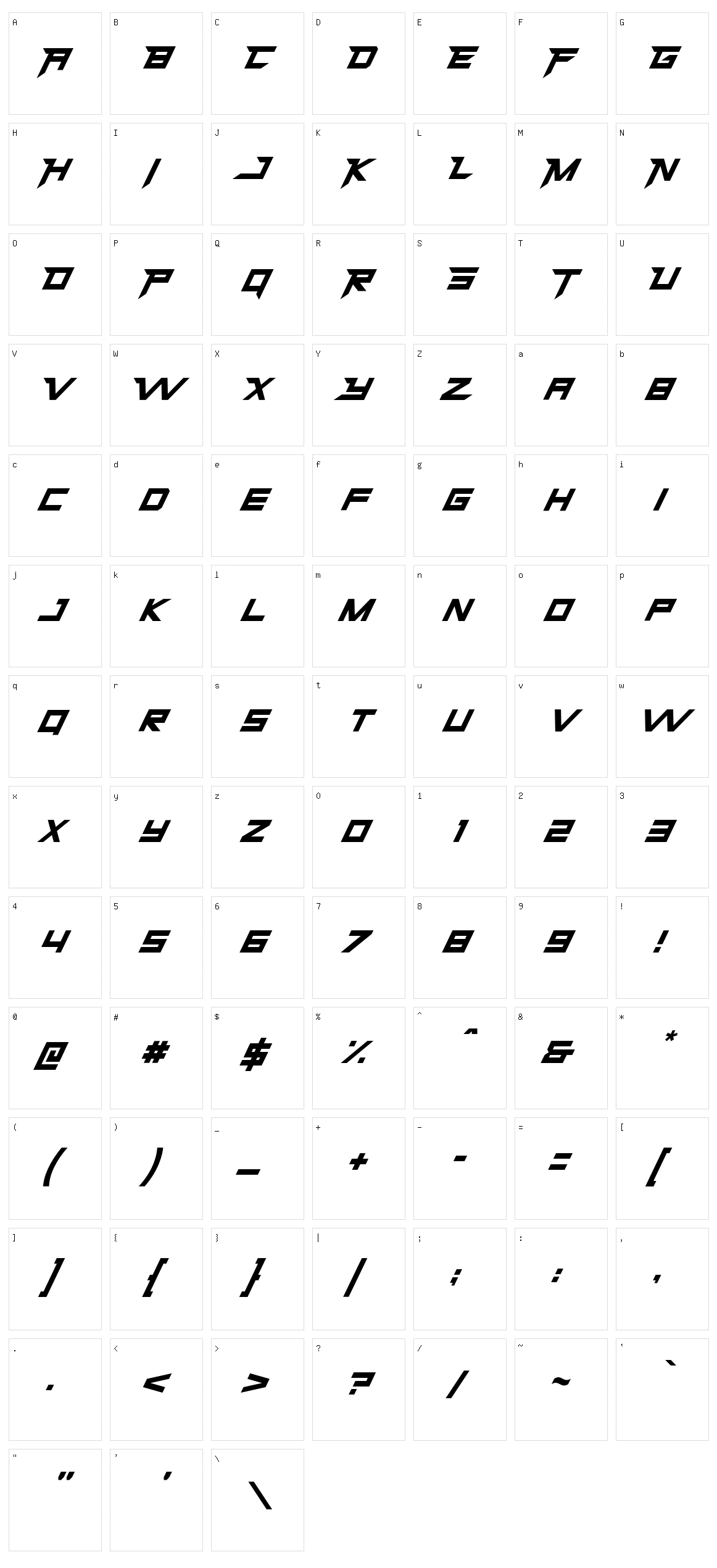 Hermes Character Set