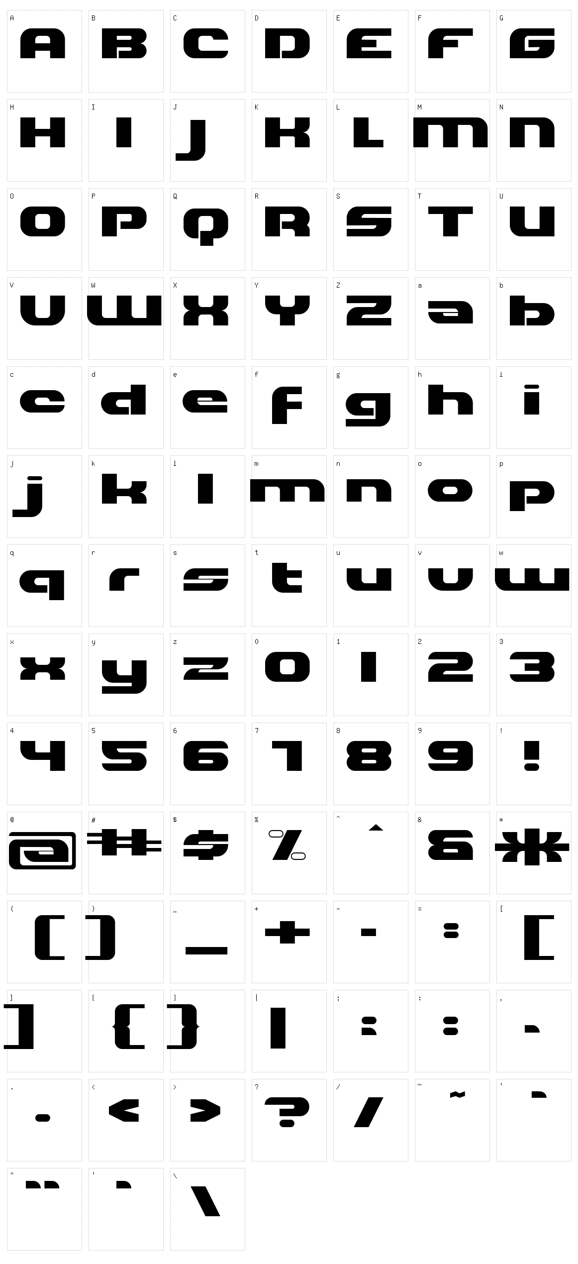 Hilda Broad Character Set