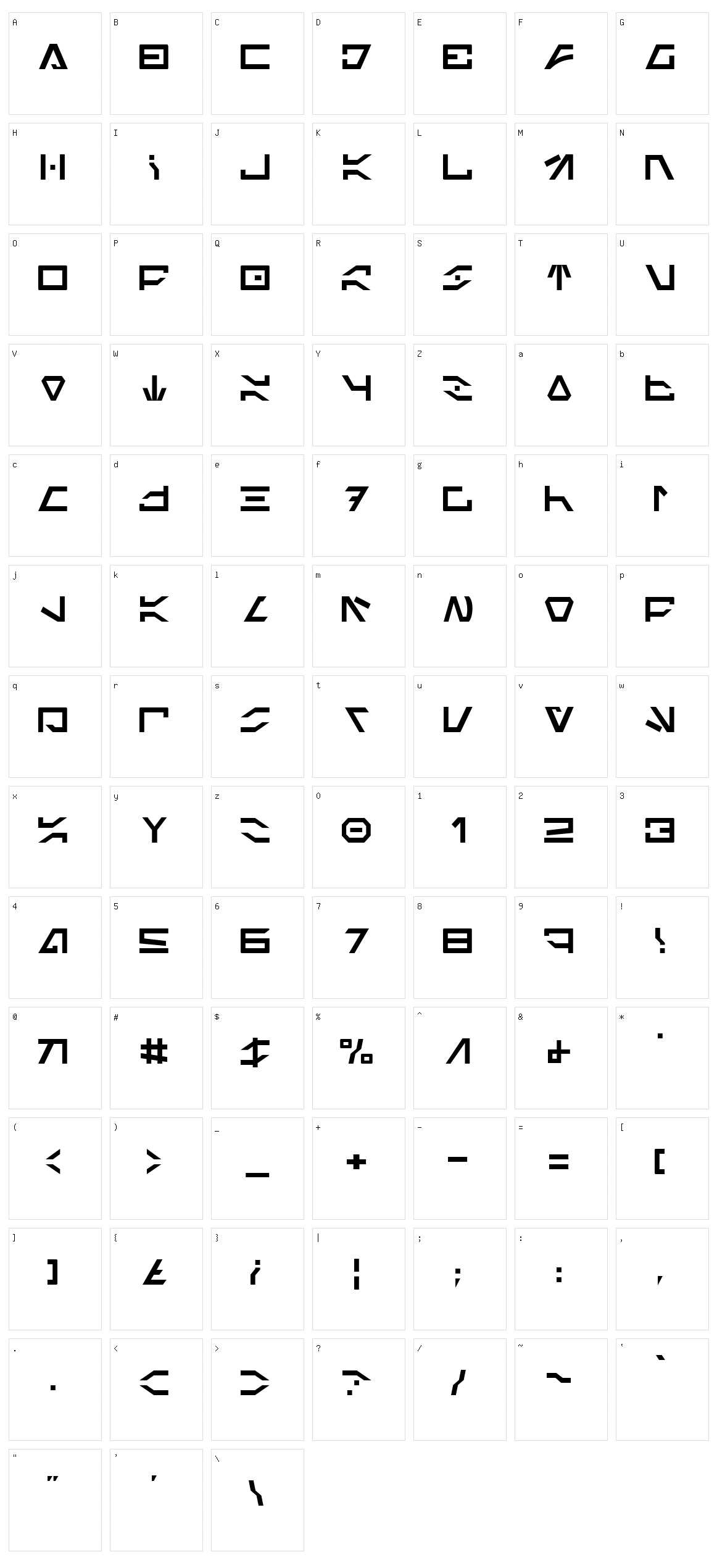 Imperial Code Character Set