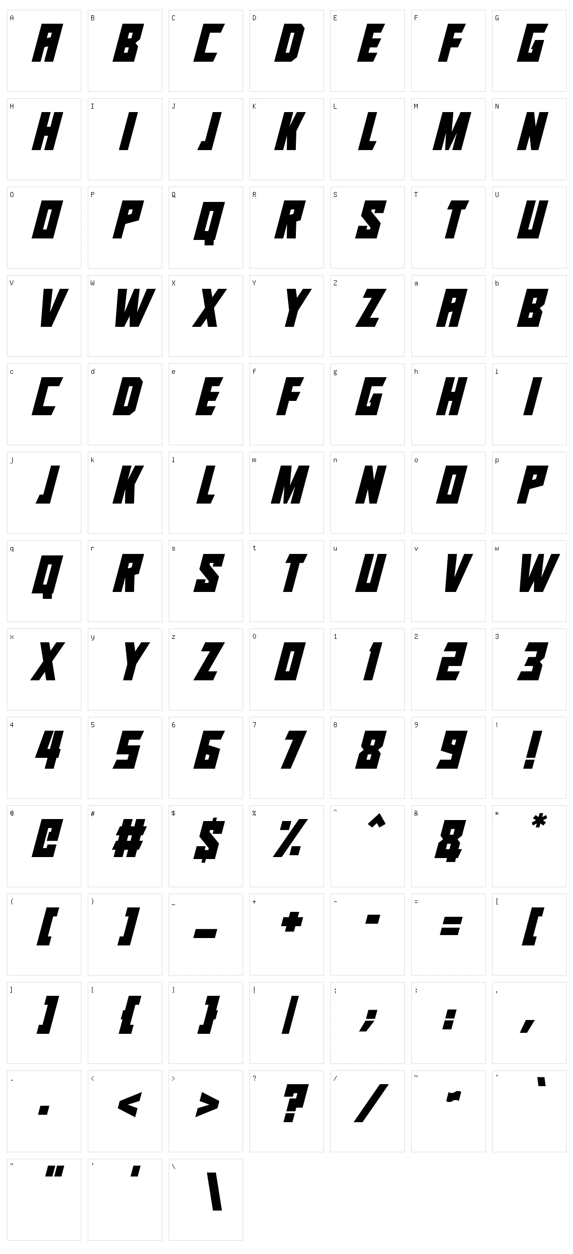 Infinite Beyond Character Set