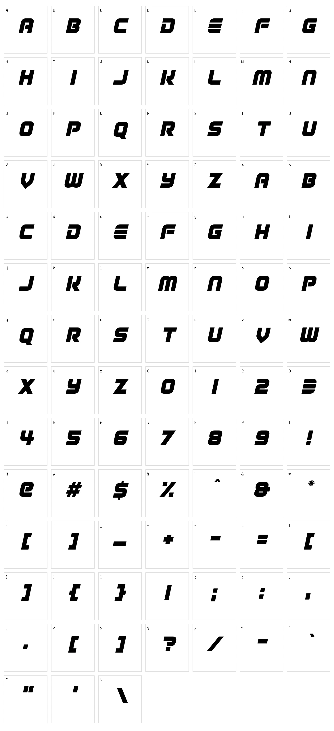 Infinite Realities Character Set