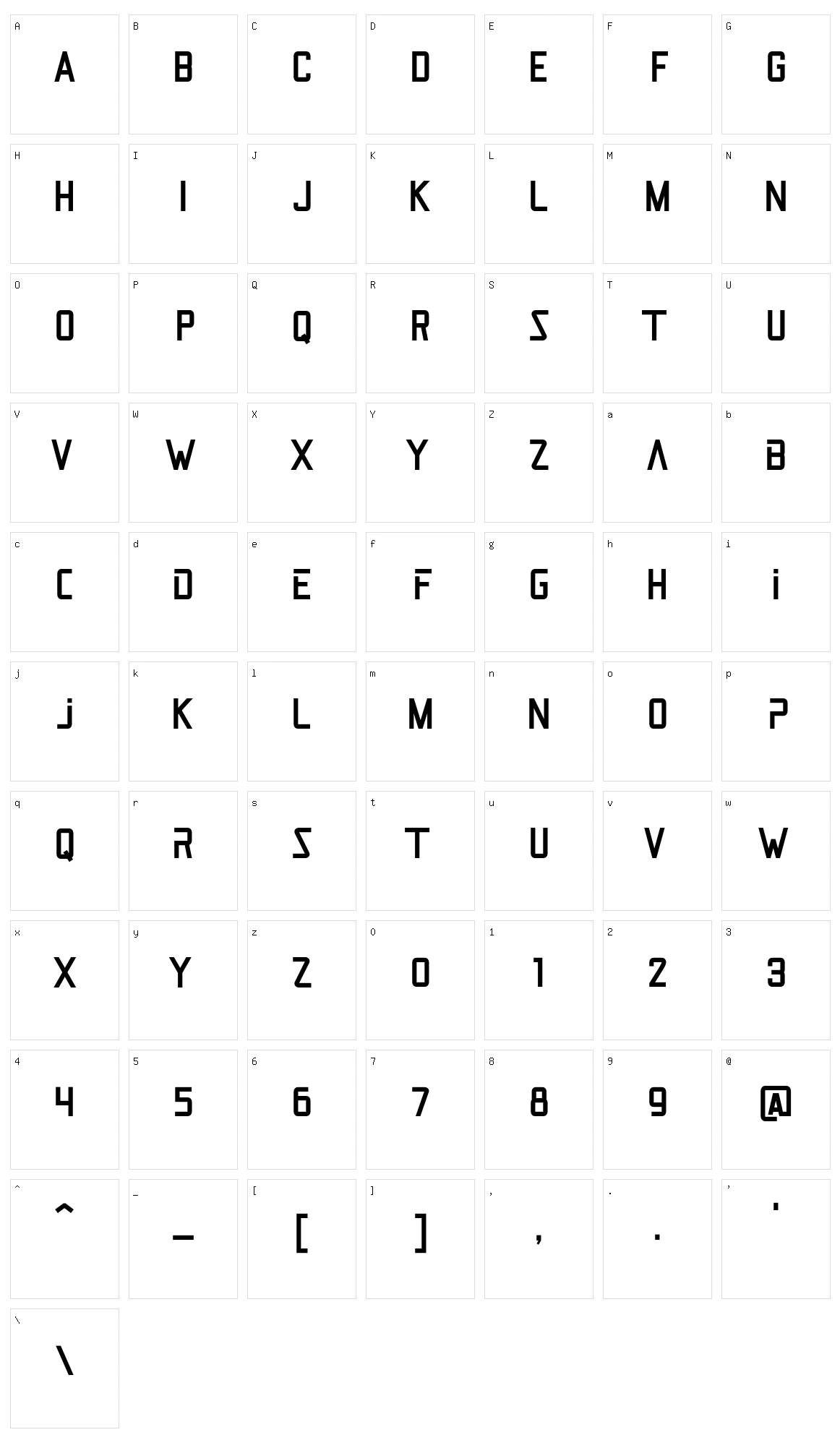 Jet Pilot Character Set