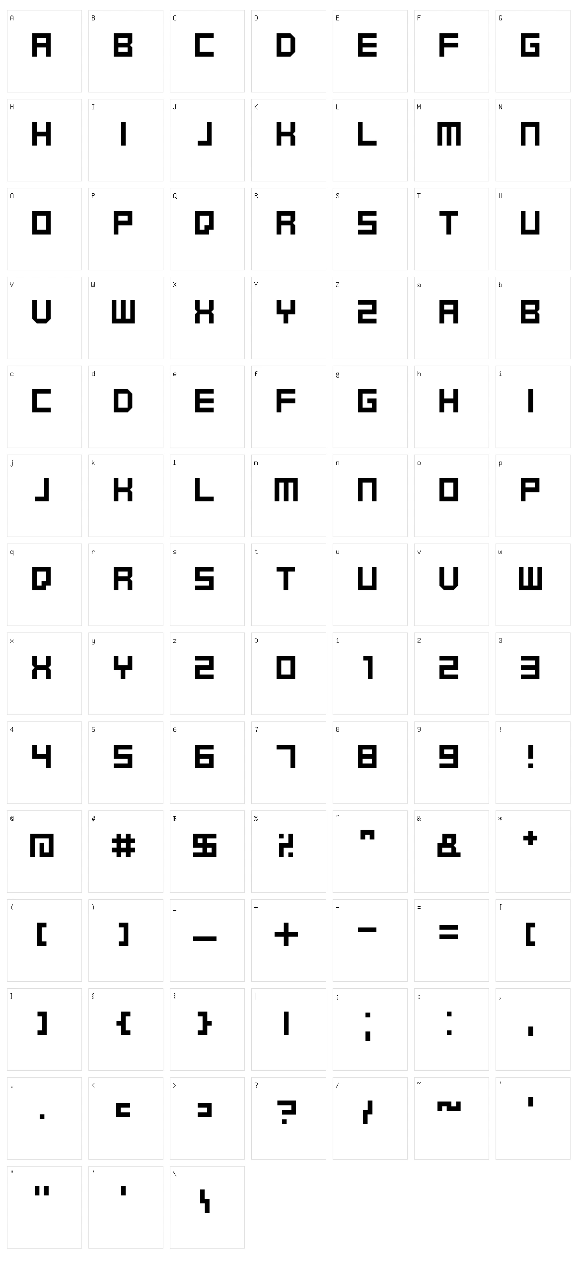 Kenney Future Character Set