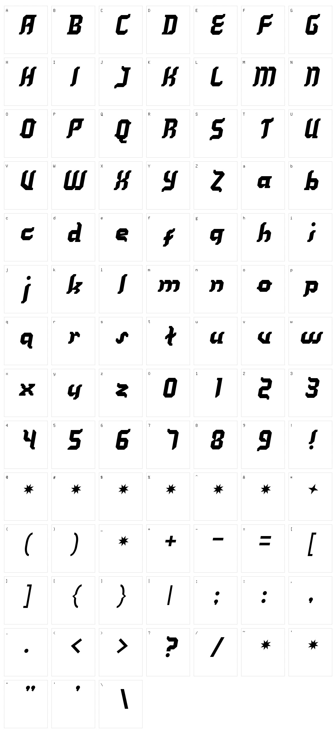 Kill your darlings Character Set