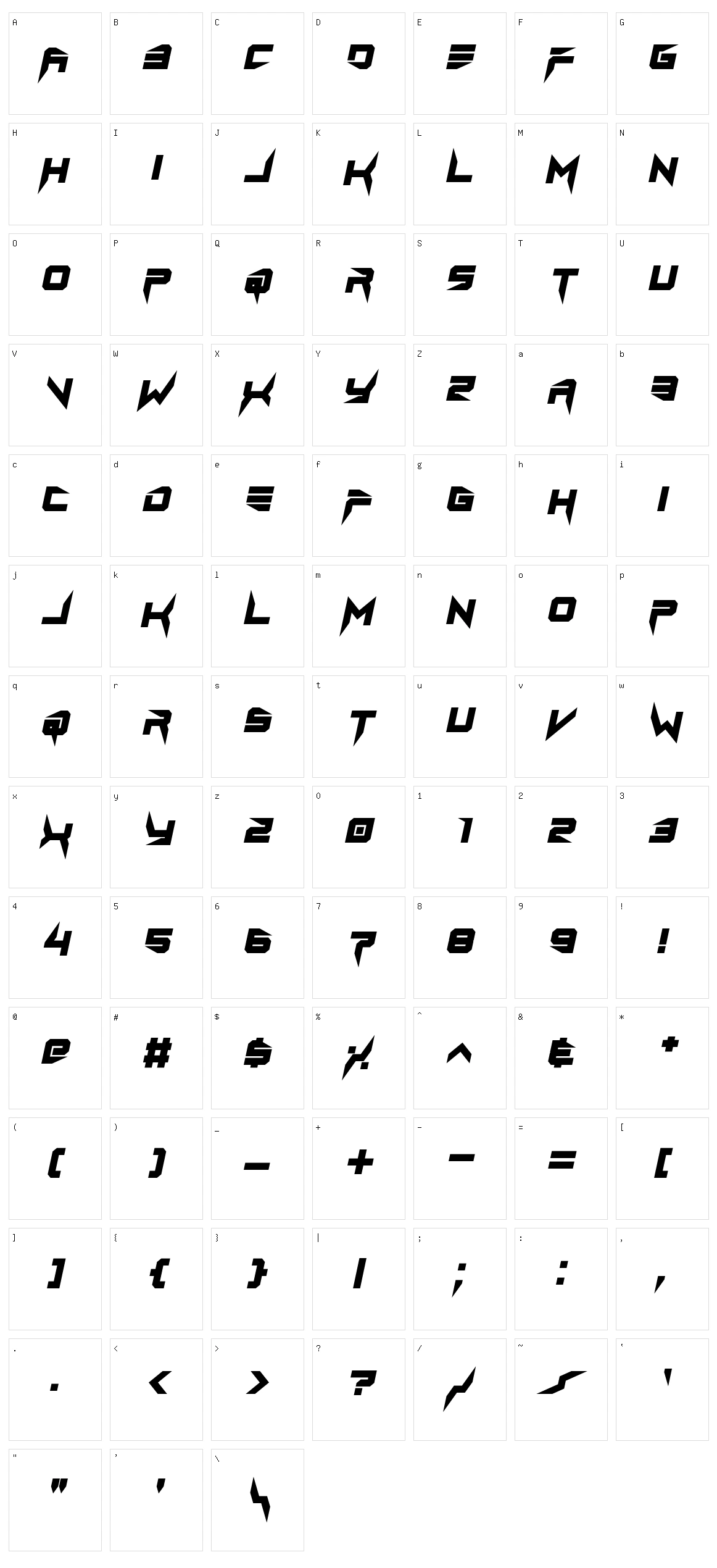 Lethal Injector Character Set
