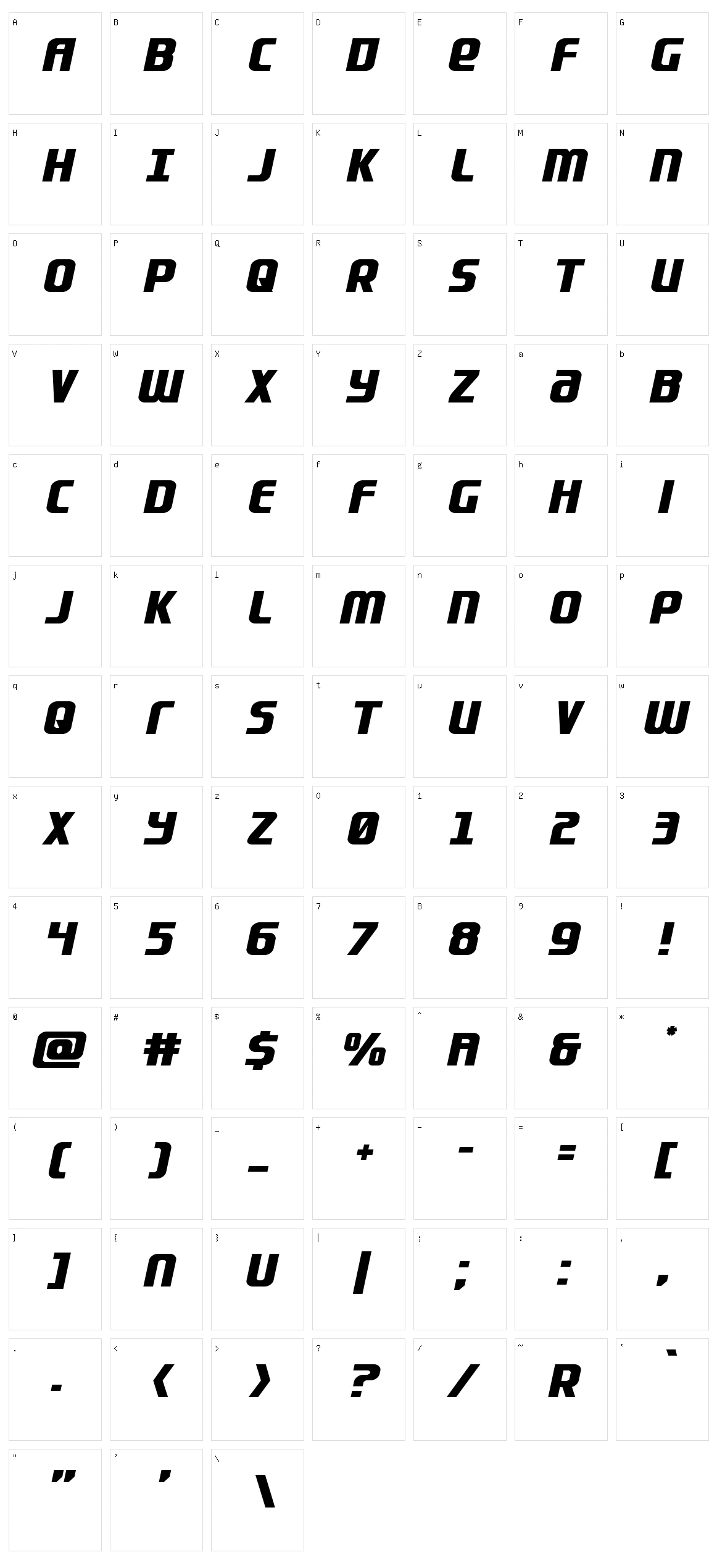 Lightsider Character Set