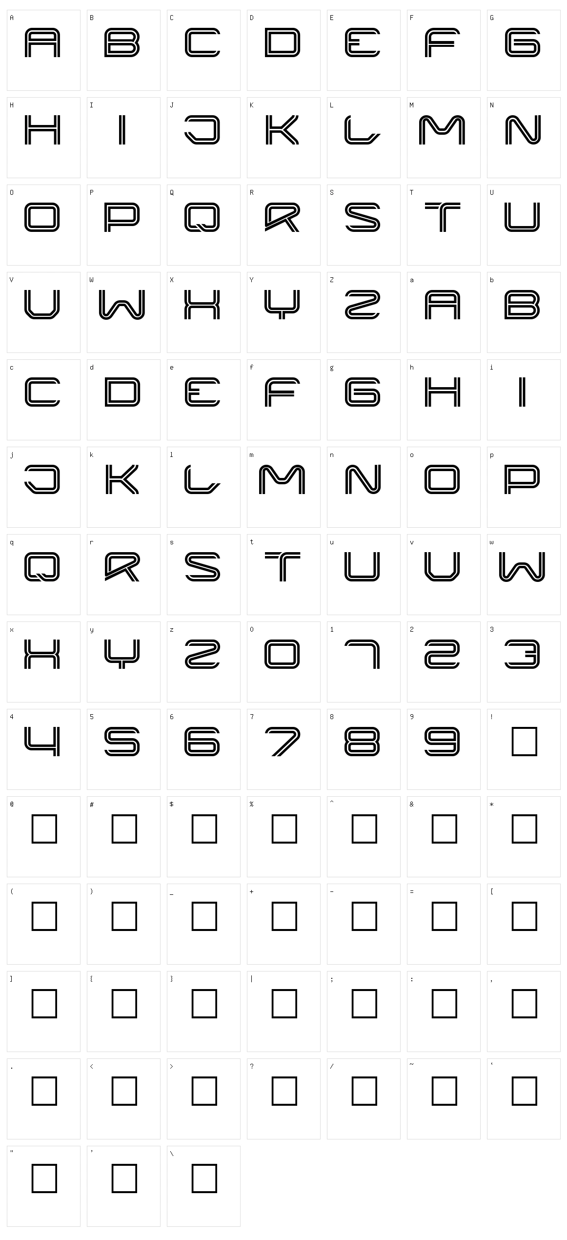 Liner Character Set