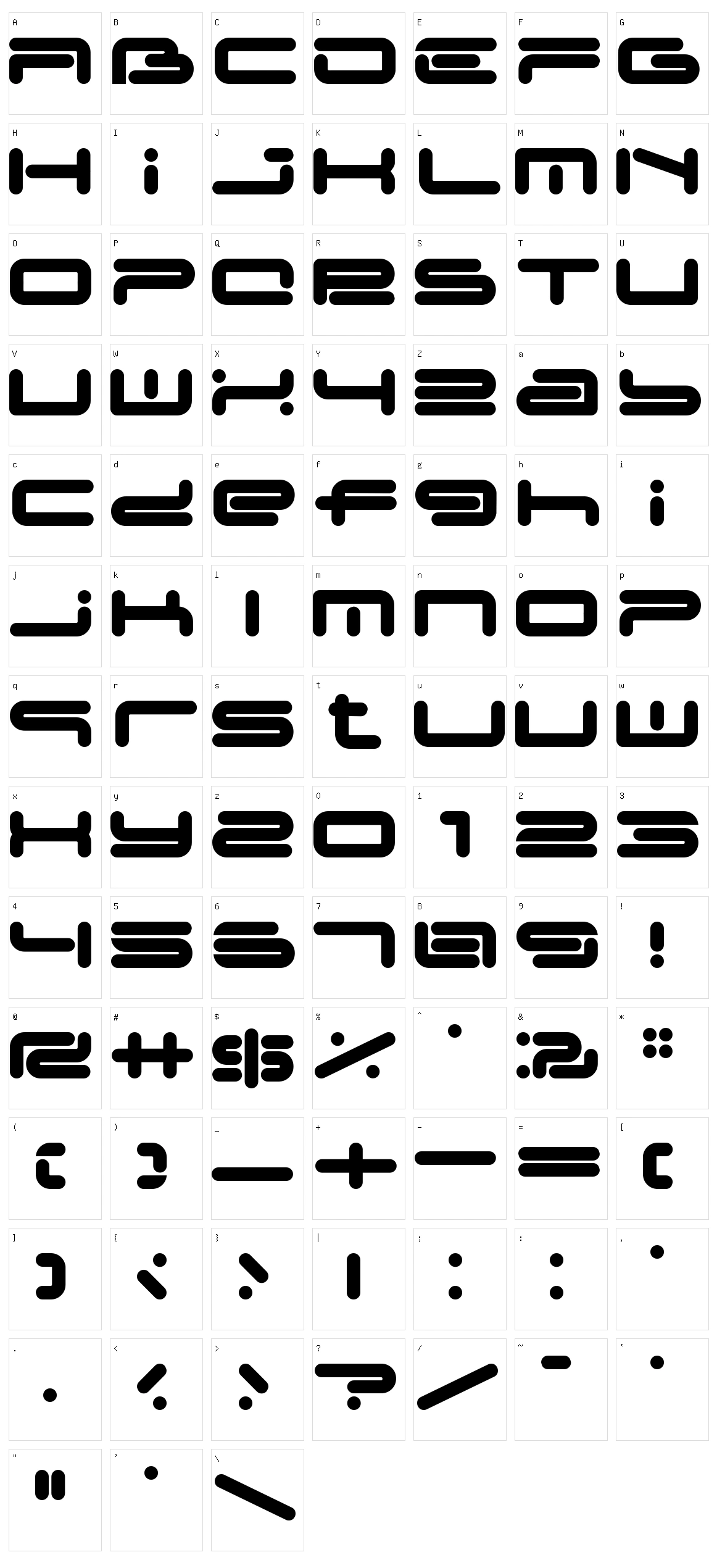 LL Medien Character Set