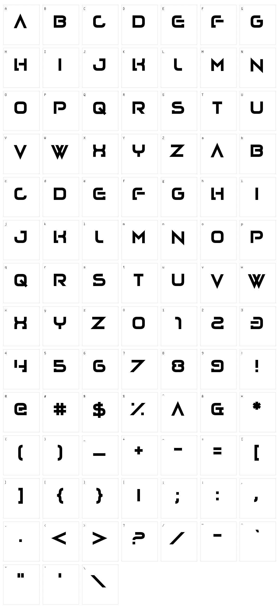 Lovecraftimus Character Set