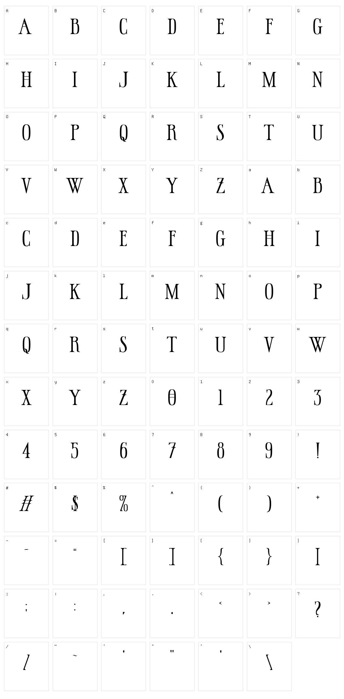 Hallowed Grounds Character Set