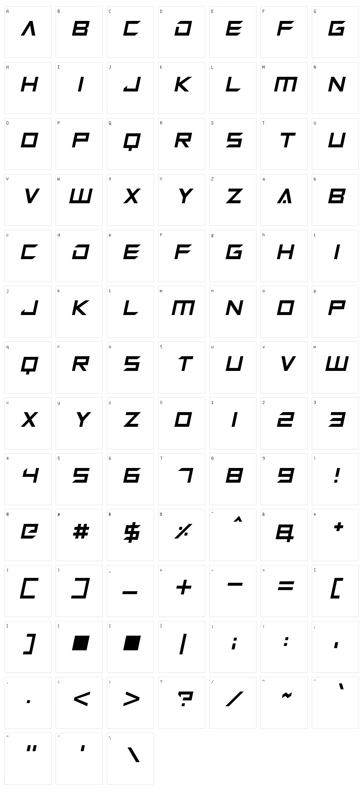 Megabot Five Character Set