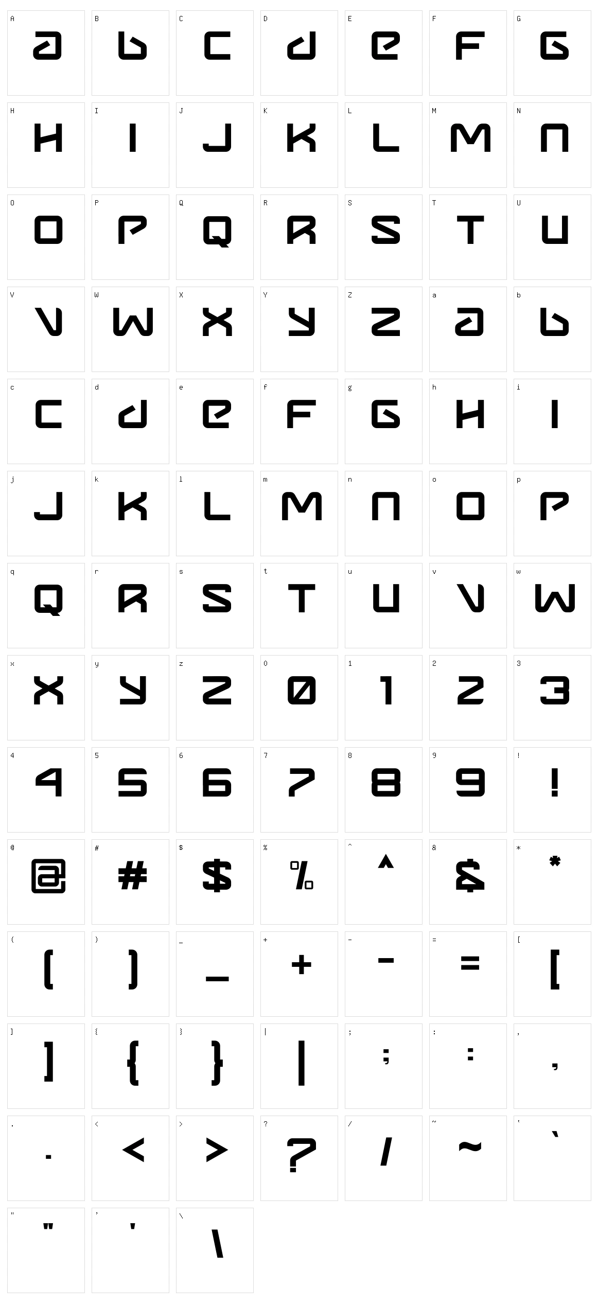 Metavers Character Set