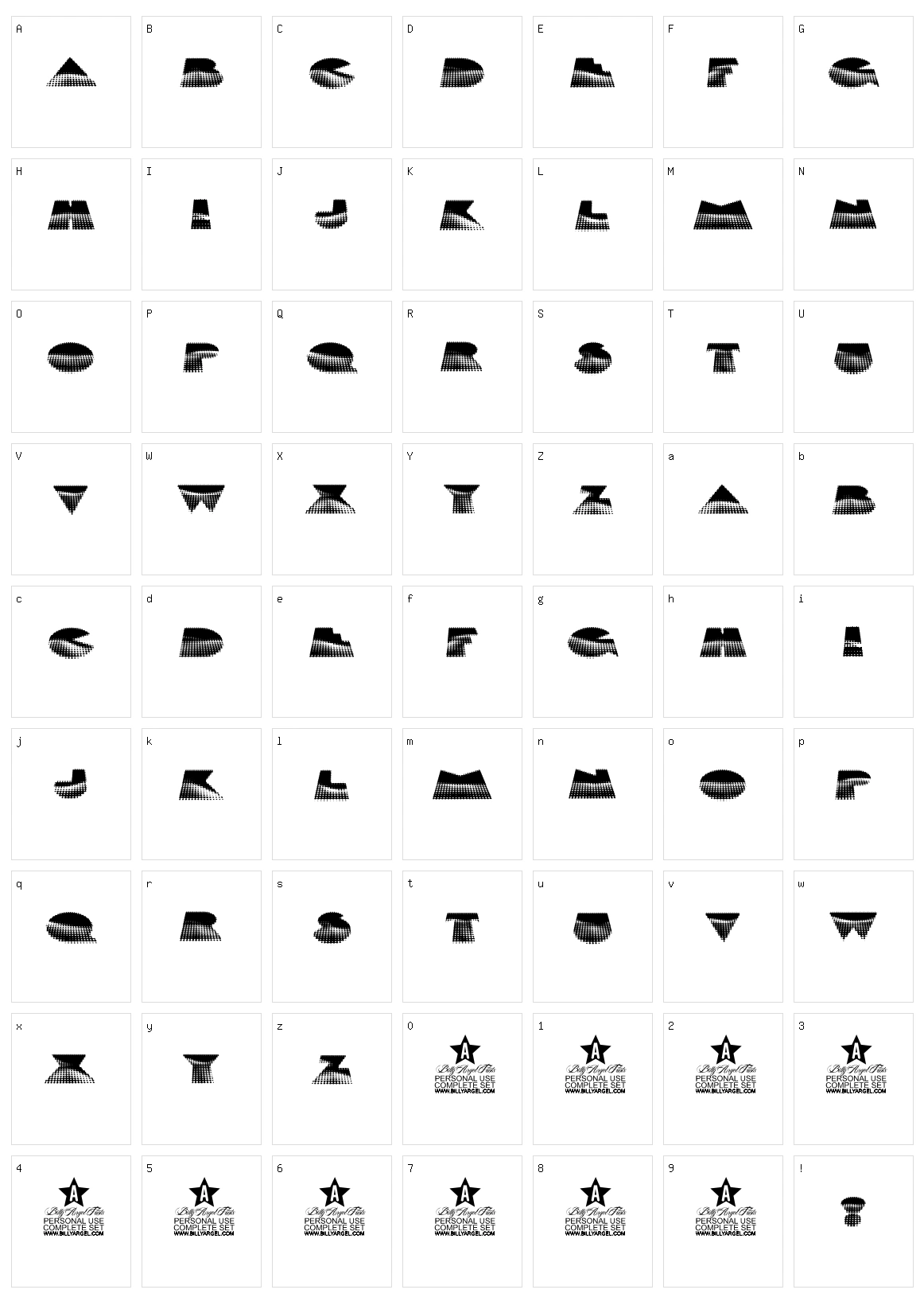 Microwaves Character Set