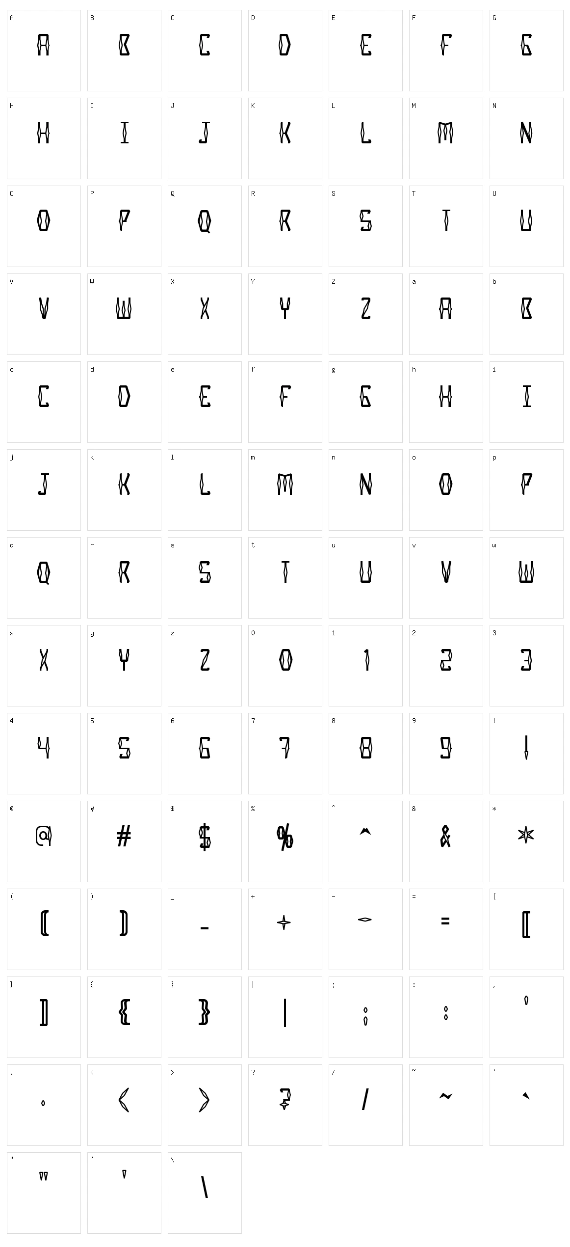 Miswak Character Set
