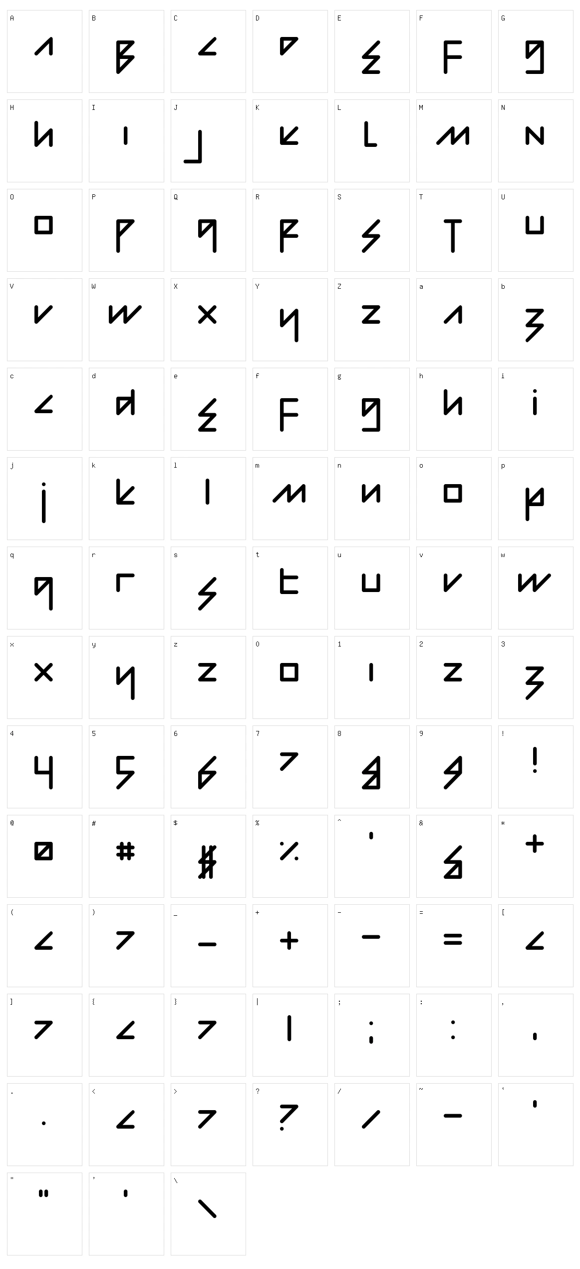 Modern Bohemian Character Set