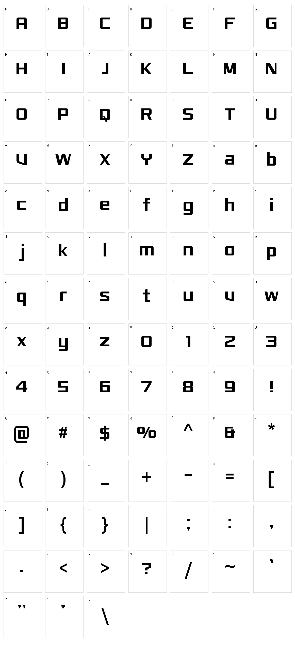 Monkirta Pursuit NC Character Set