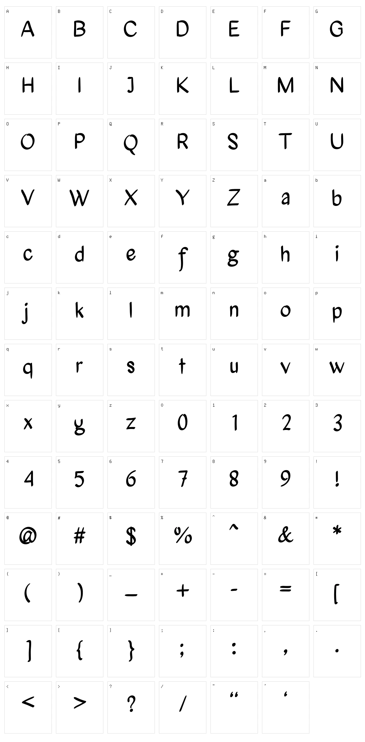 Sunflower Character Set