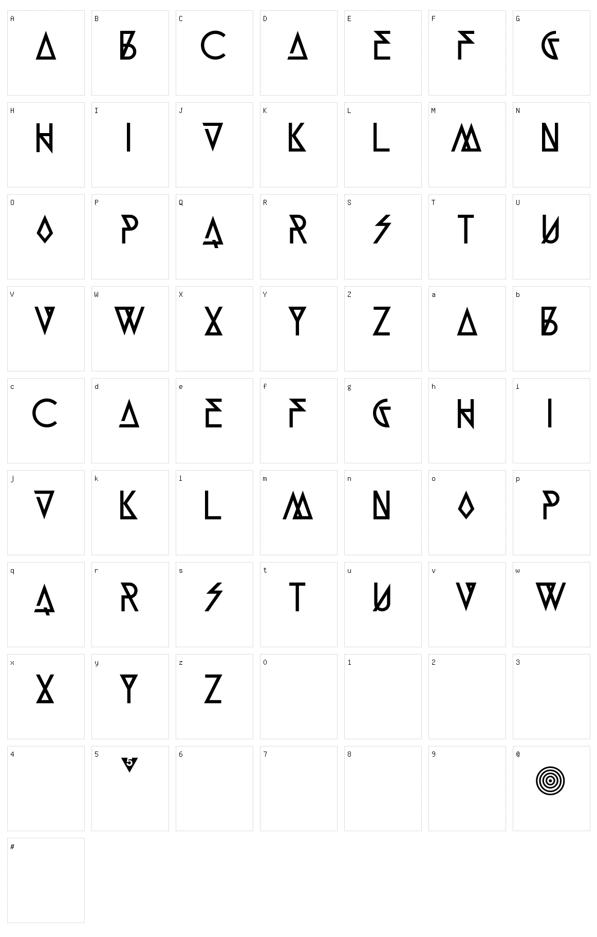 Munk5 Black Character Set