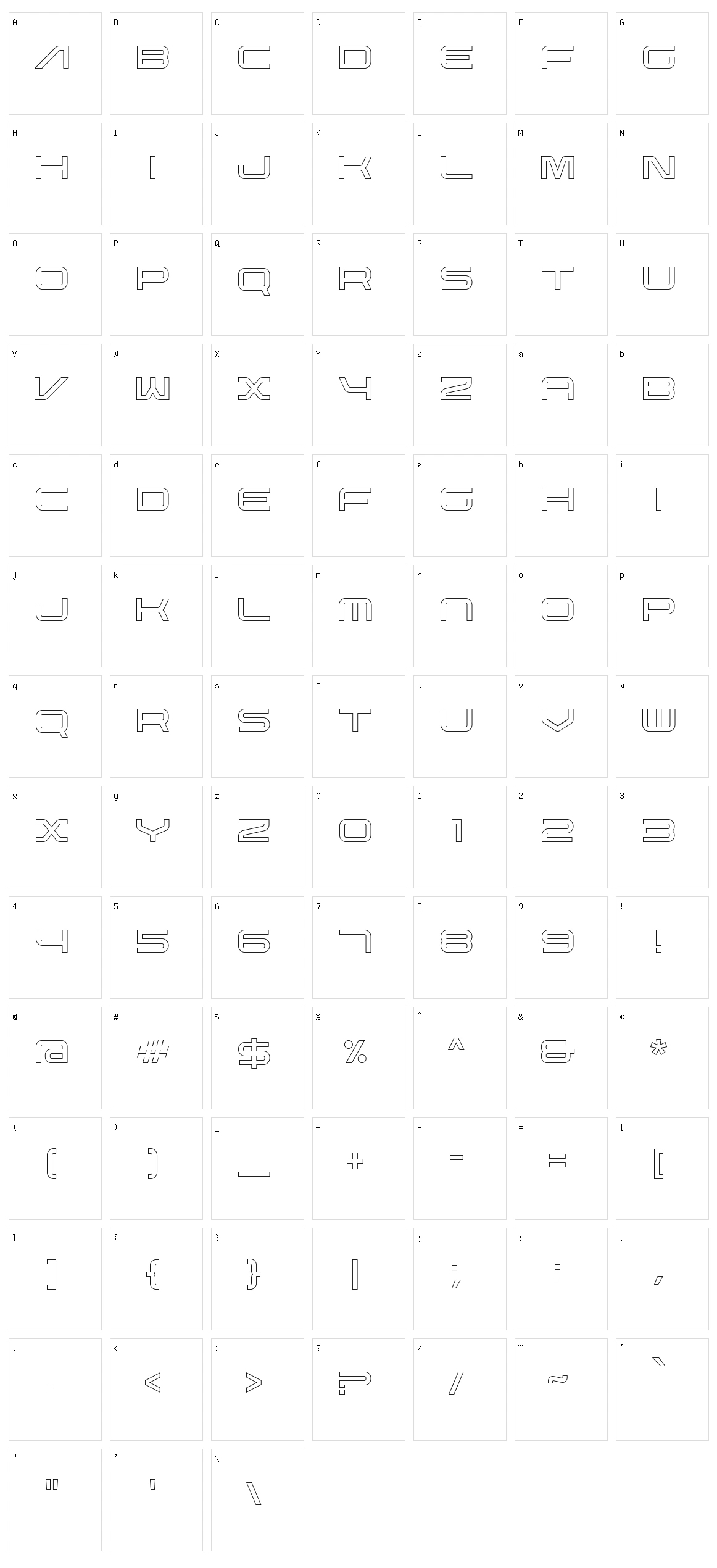 Nebula Character Set
