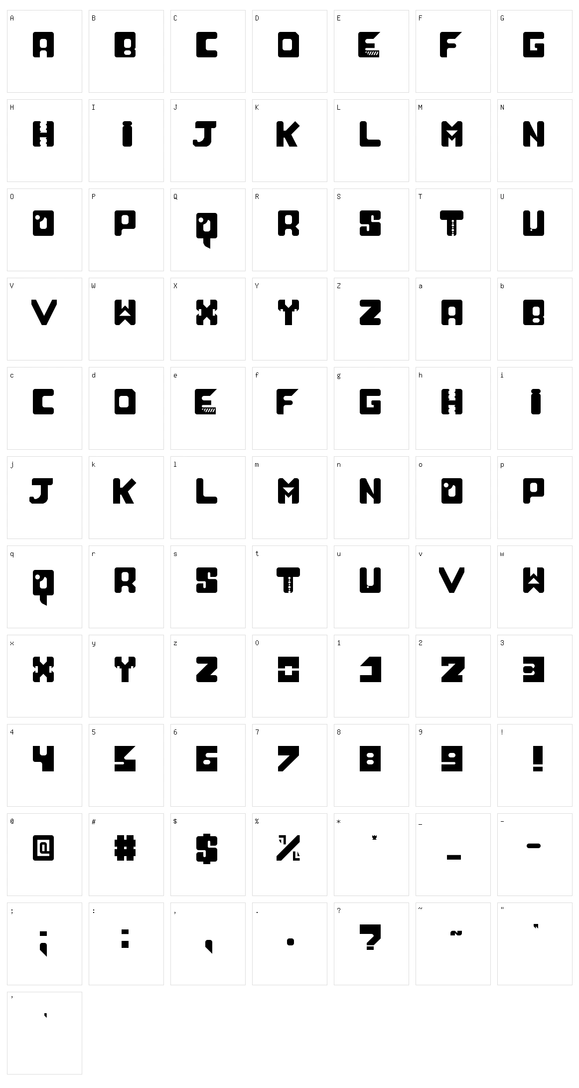 Neo Sci-Fi v2.0 Character Set