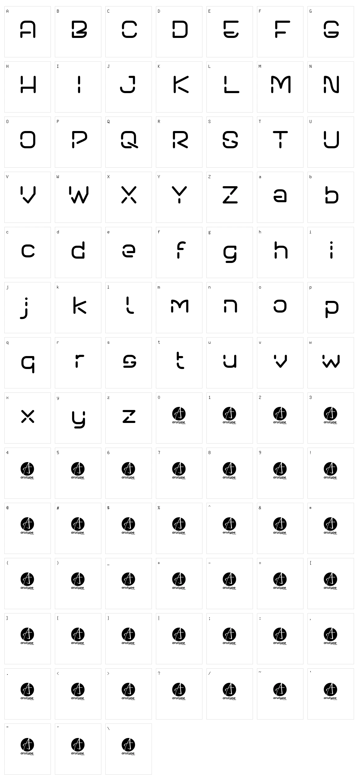Neon Future 2.0 Character Set