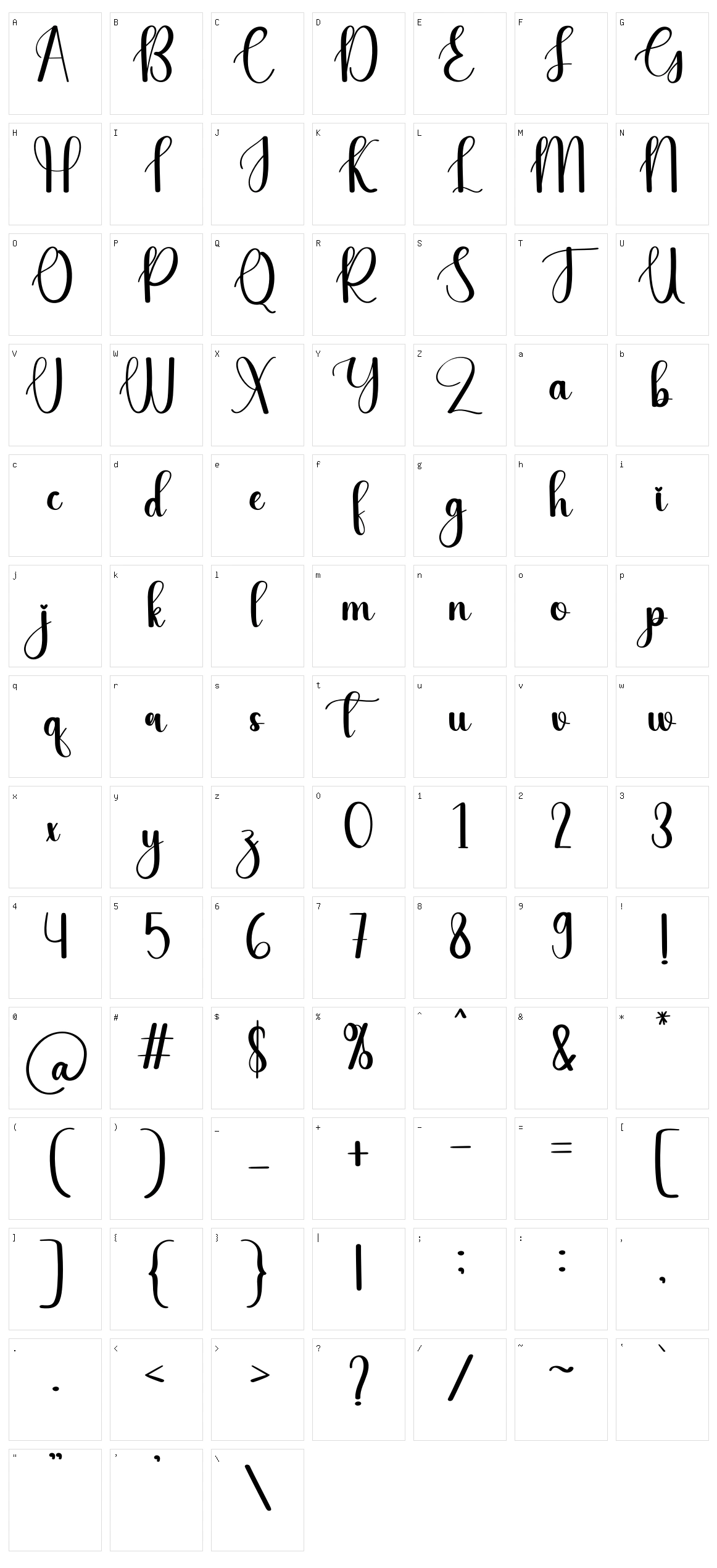 Valentine Character Set